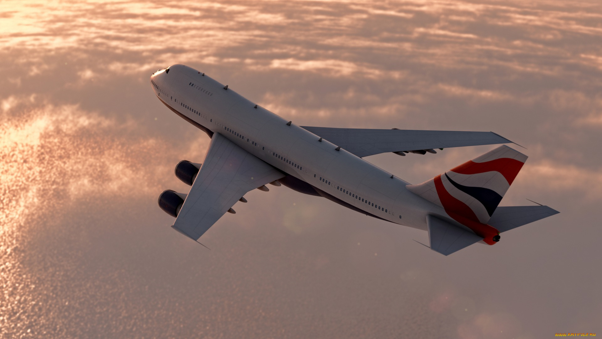 авиация, пассажирские, самолёты, самолет, высоко, пассажирский, в, небе, летит