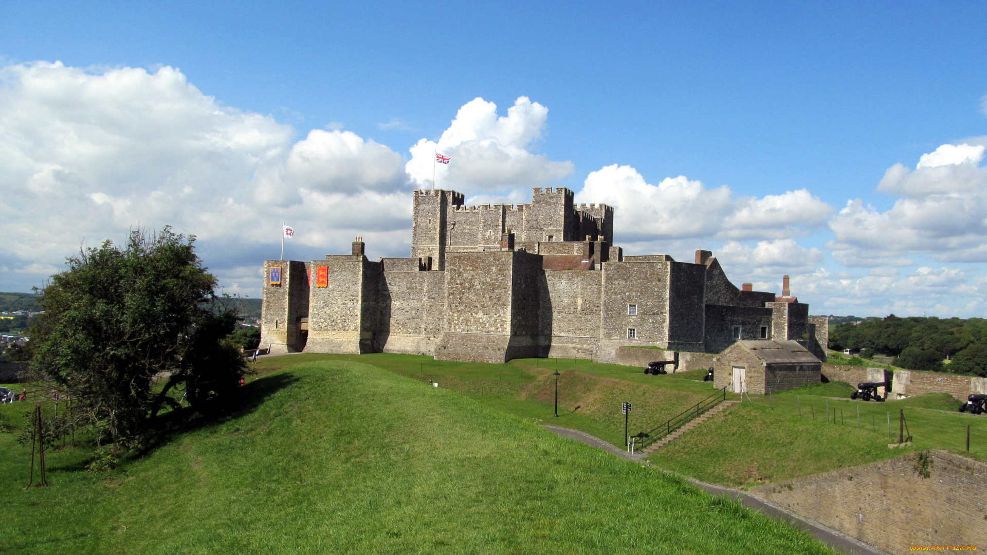 castle, keep, dover, kent, uk, города, замки, англии, castle, keep