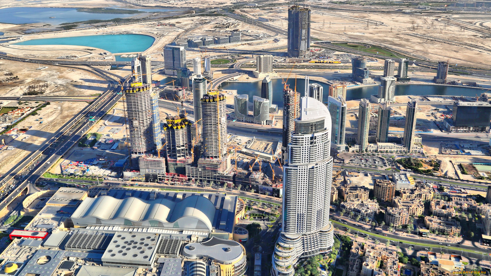 дубай, города, дубай, , оаэ, панорама, небоскребы