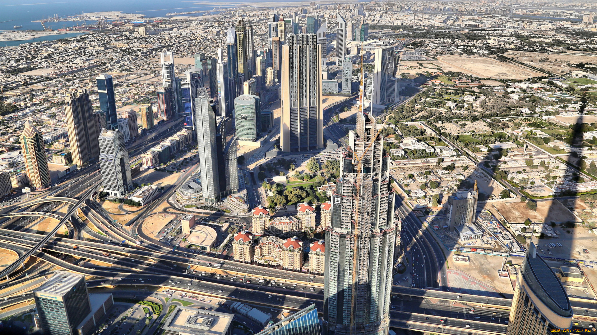 дубай, города, дубай, , оаэ, панорама, небоскребы