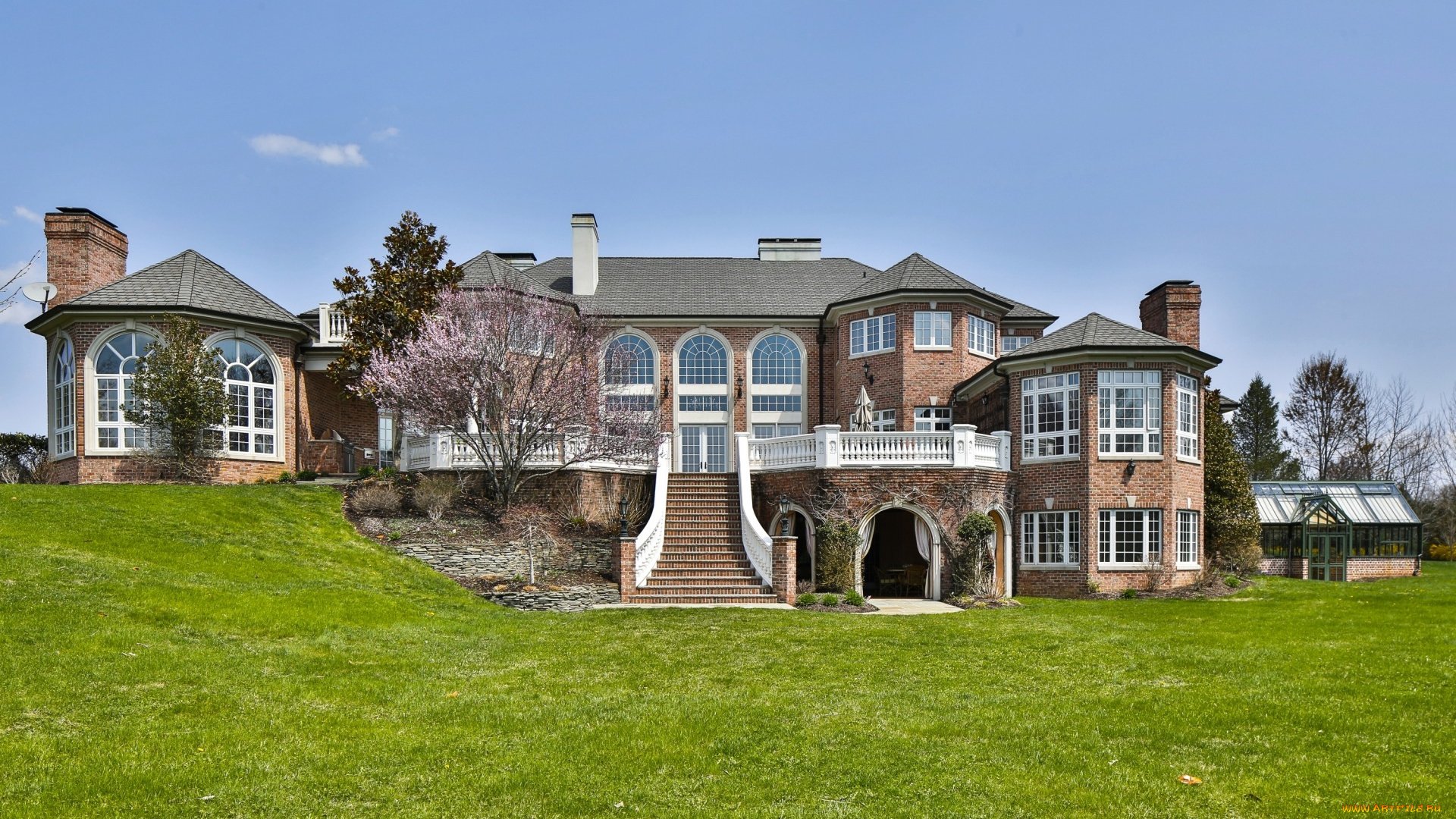 города, -, здания, , дома, дизайн, особняк, архитектура, лестница, вилла, дом