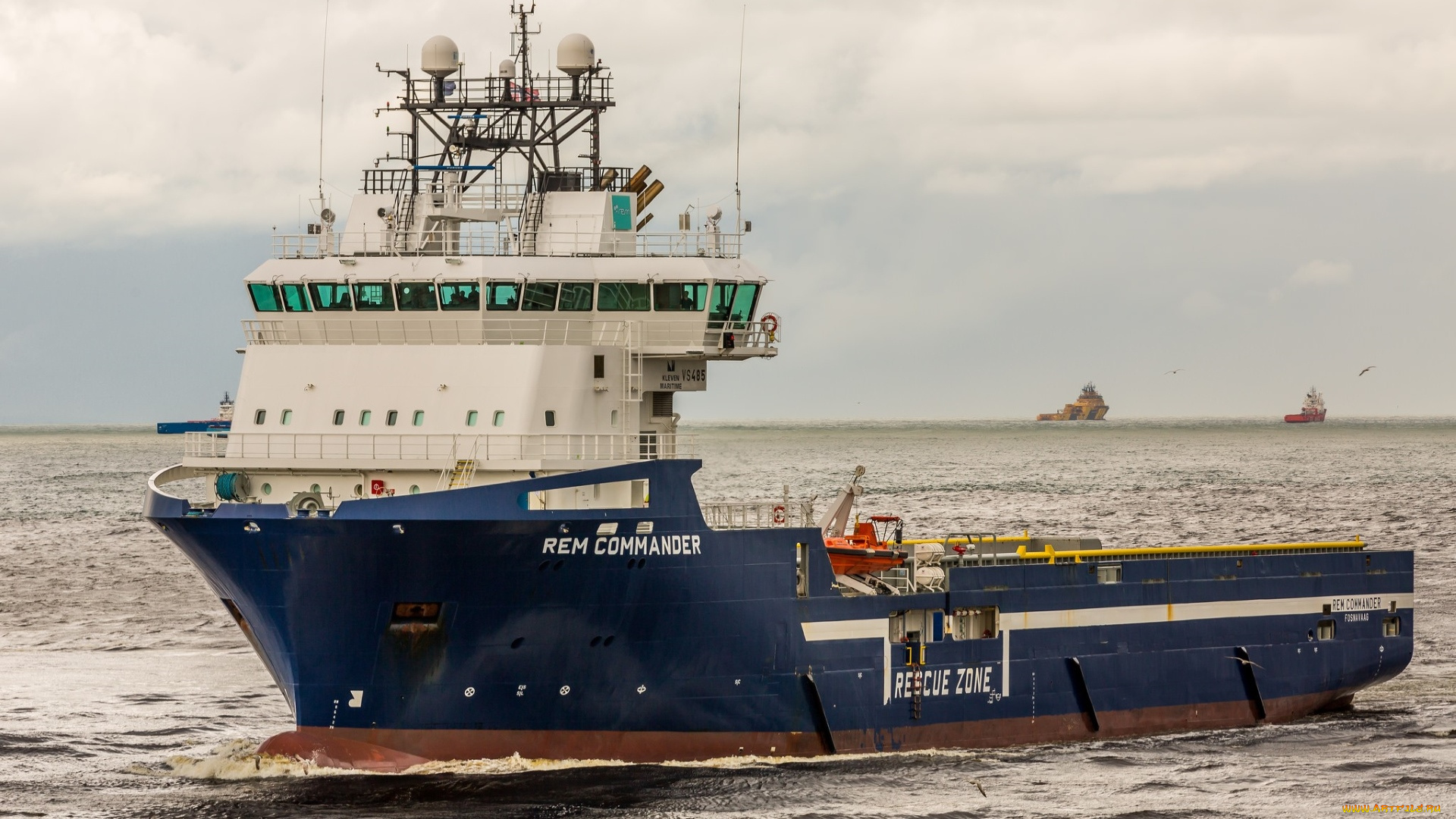 корабли, грузовые, суда, водоем