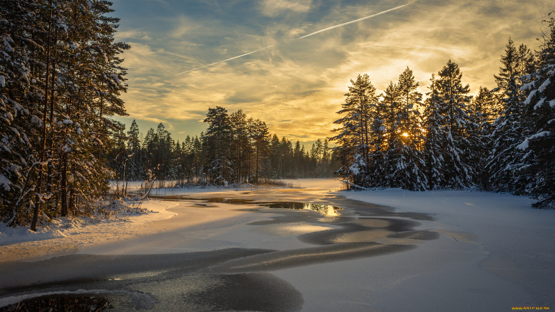 природа, зима, простор