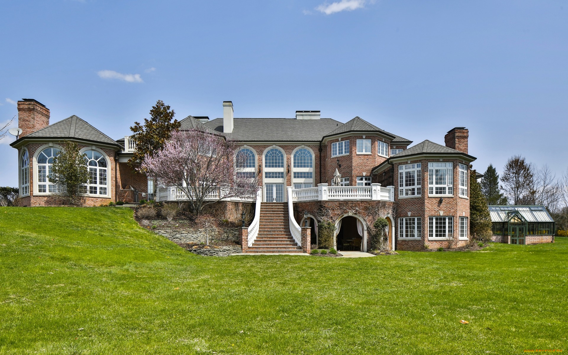 города, -, здания, , дома, дизайн, особняк, архитектура, лестница, вилла, дом