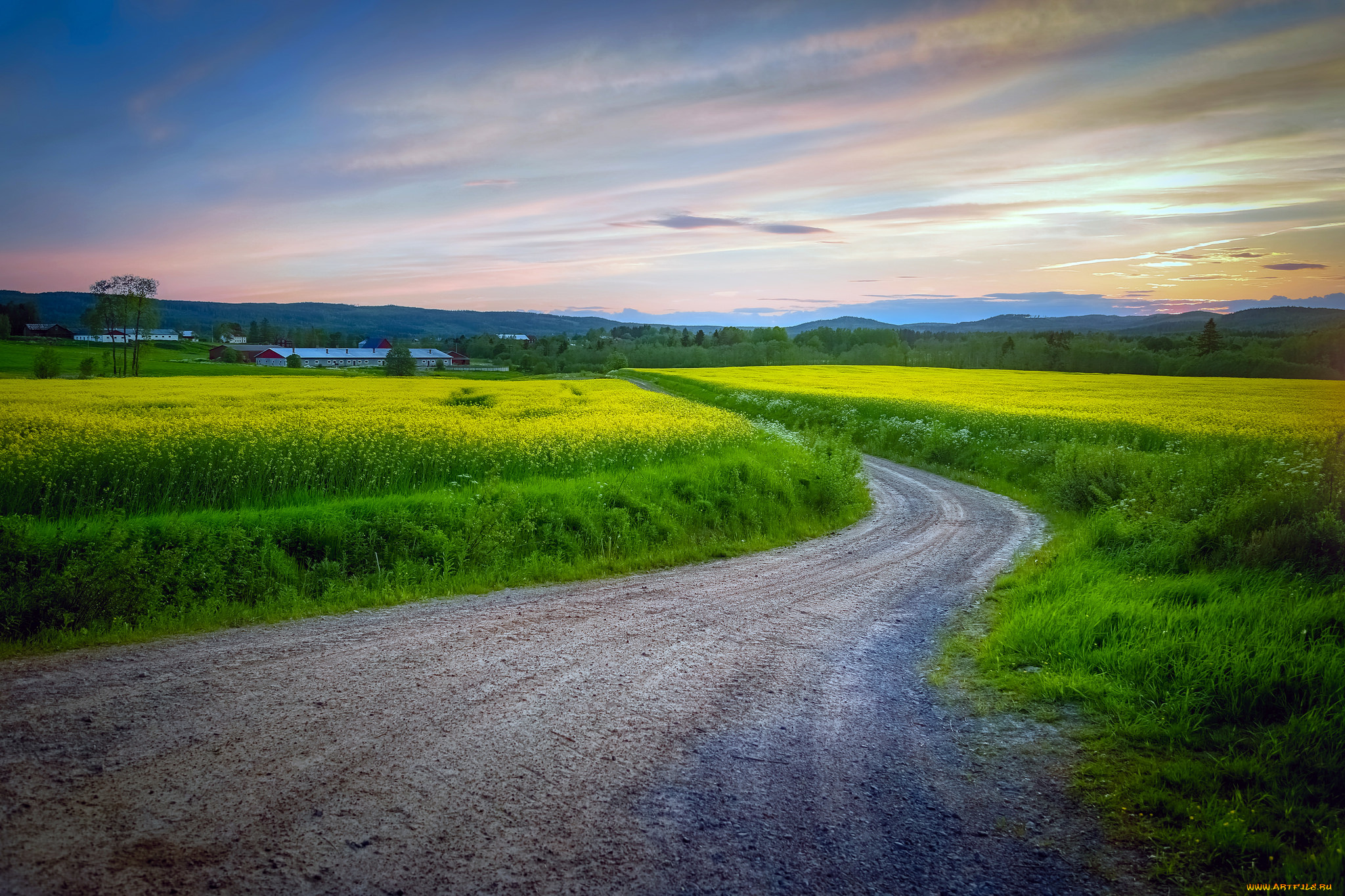 природа, дороги, простор