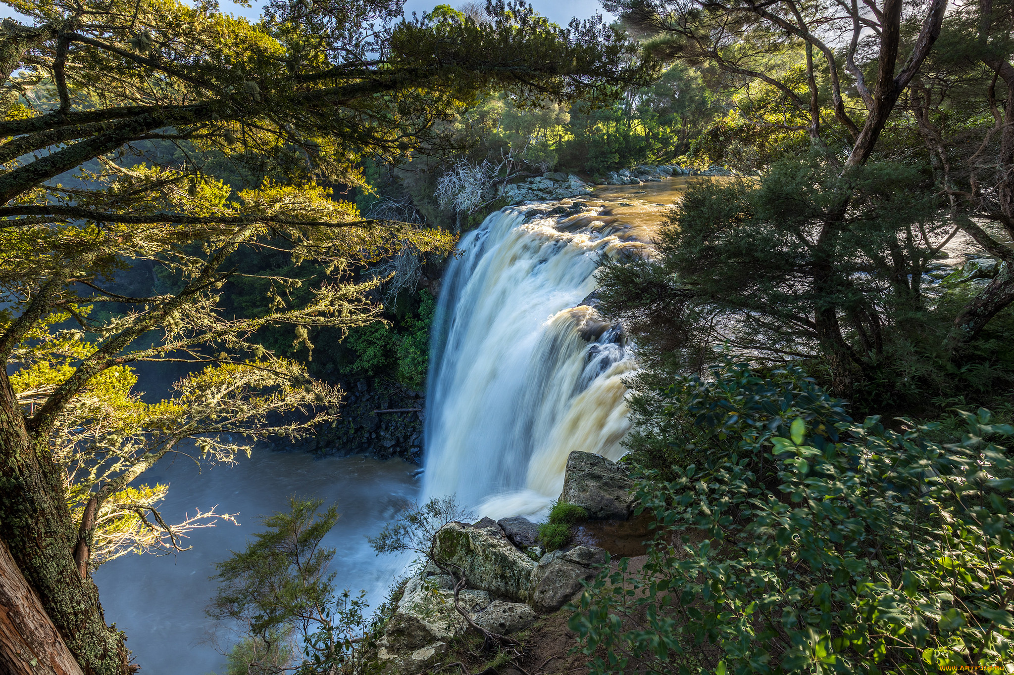 природа, водопады, простор