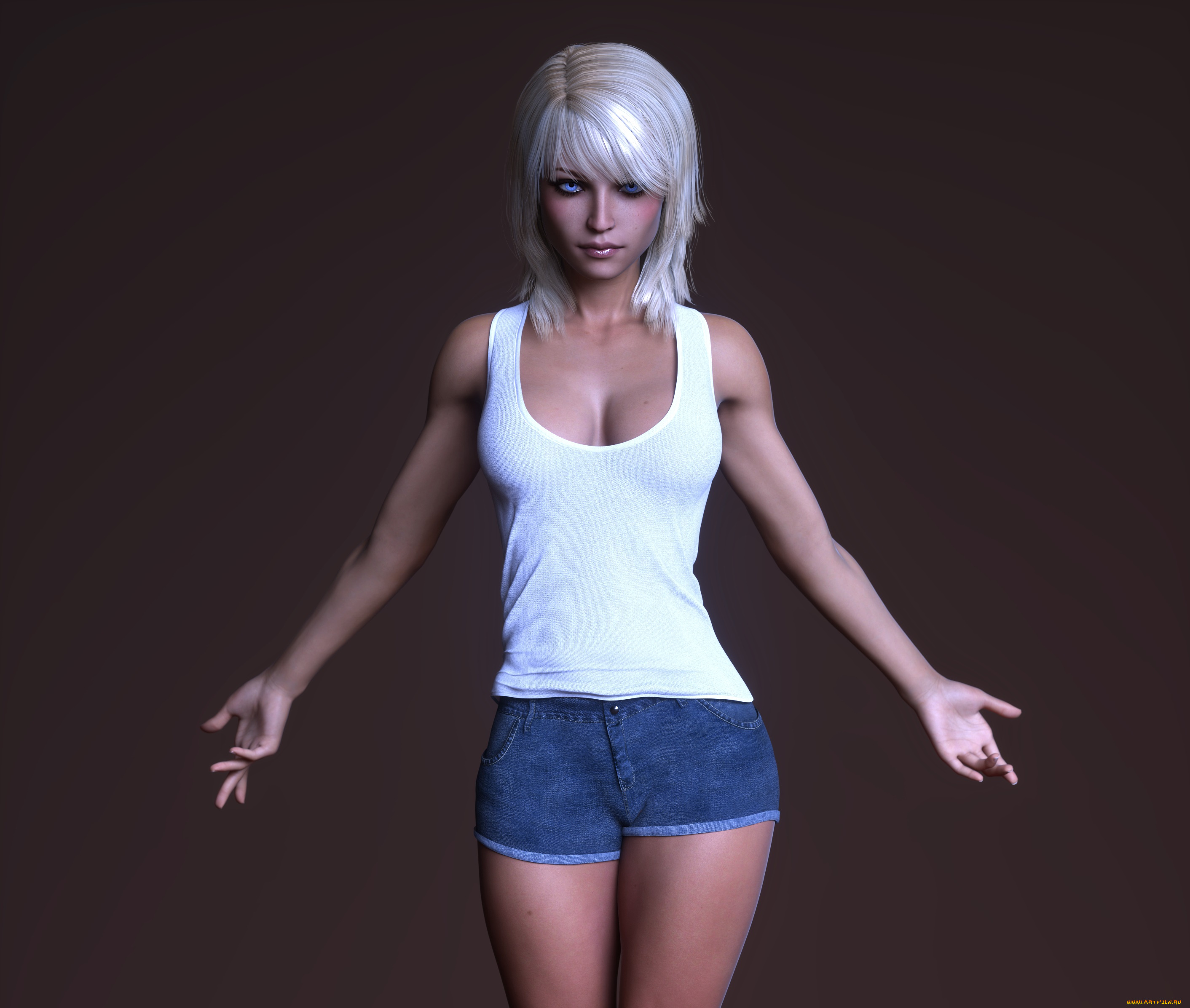 3д, графика, люди, , people, фон, взгляд, девушка