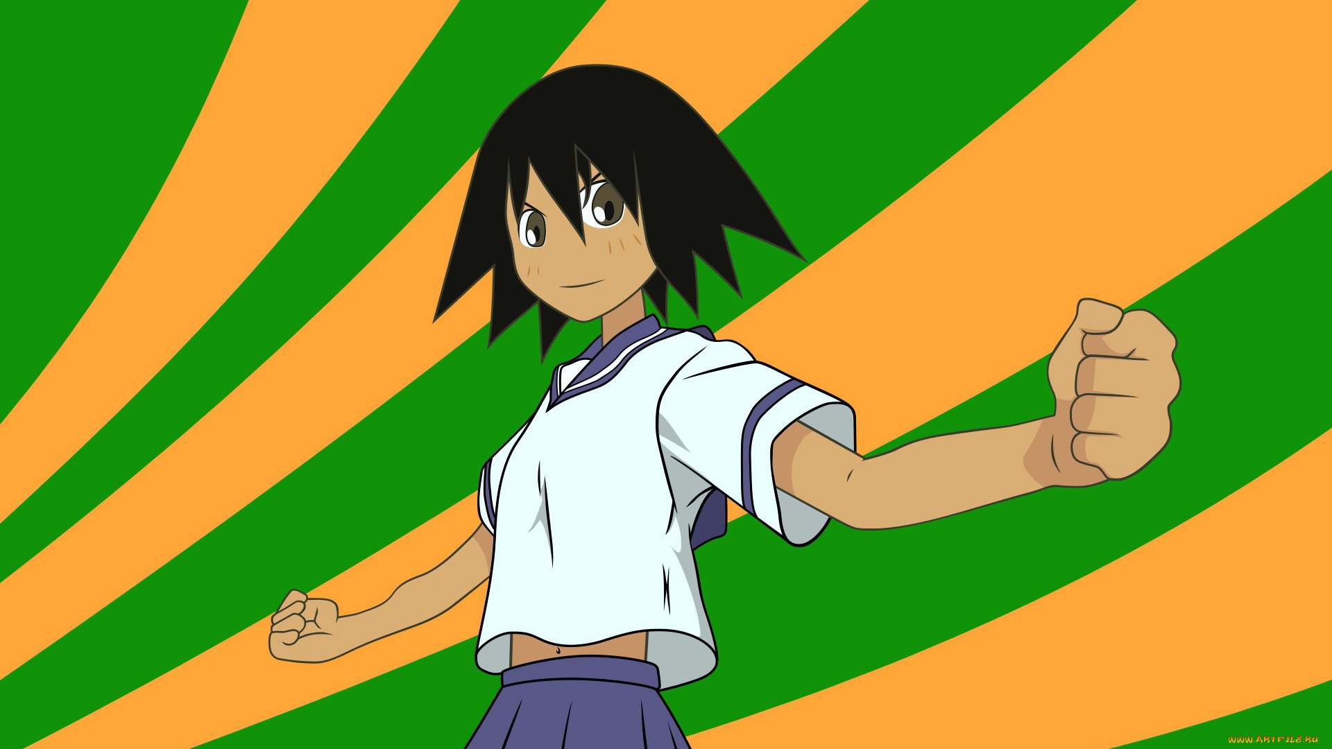 аниме, sayonara, zetsubo, sensei, девочка, мария, форма