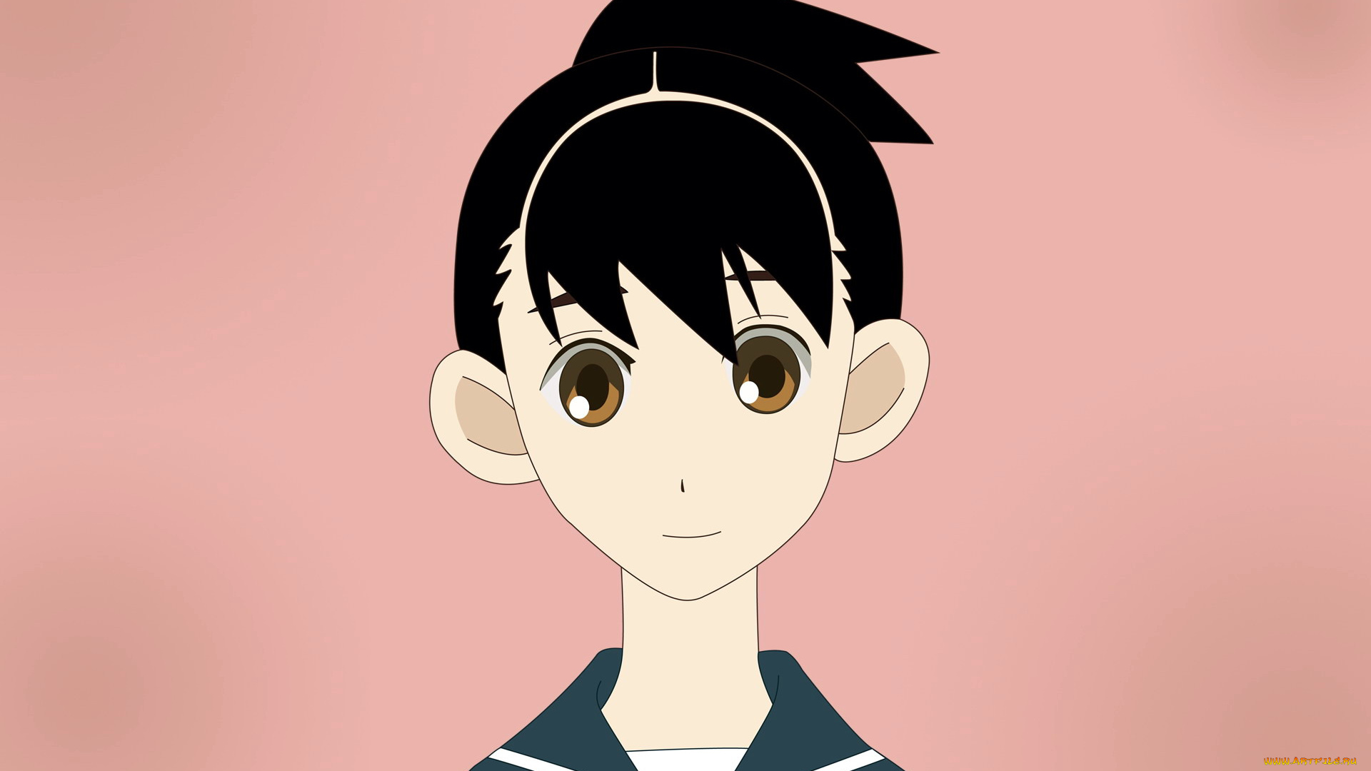 аниме, sayonara, zetsubo, sensei, лицо, девочка