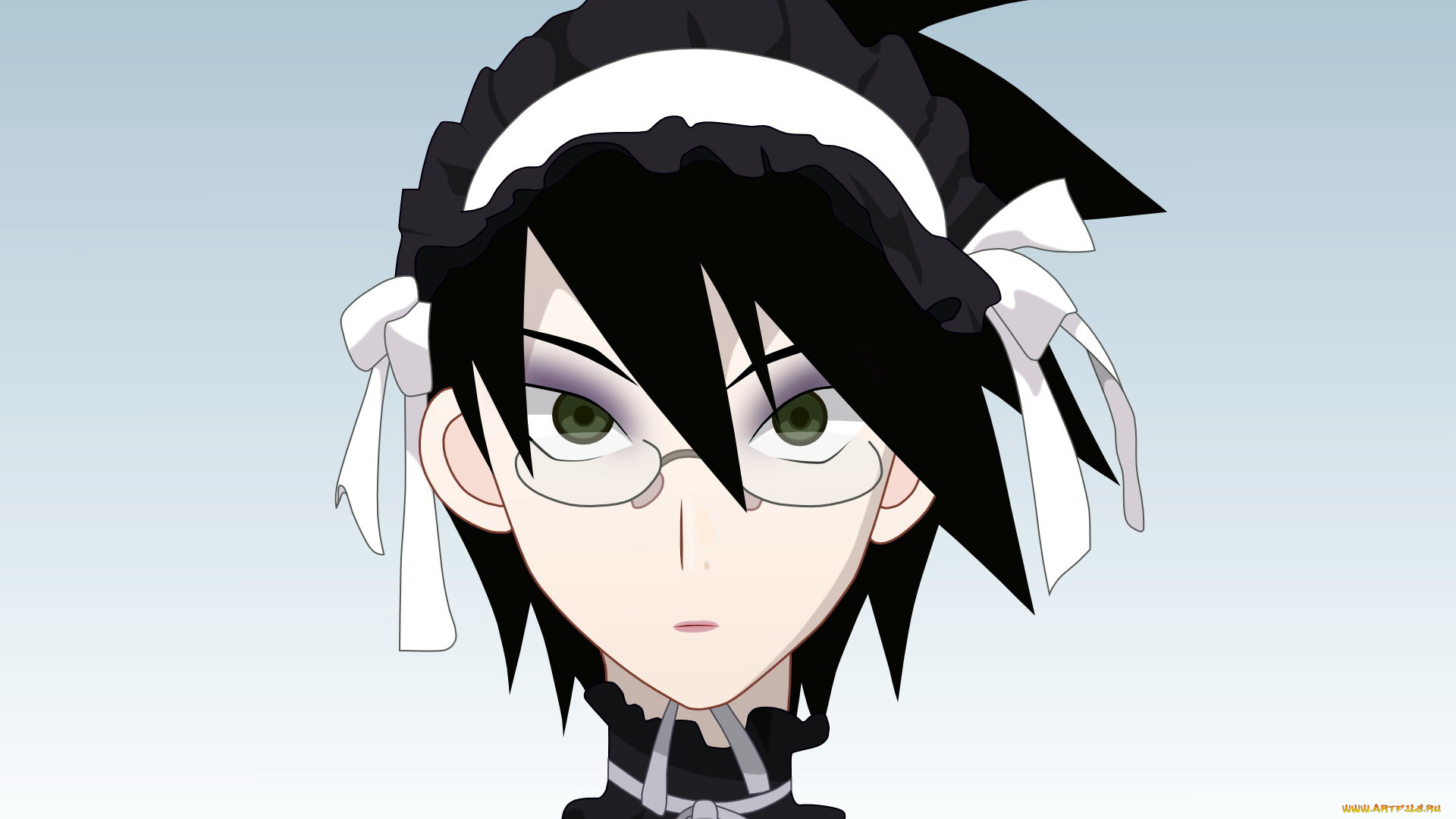 аниме, sayonara, zetsubo, sensei, лицо, очки, чепчик