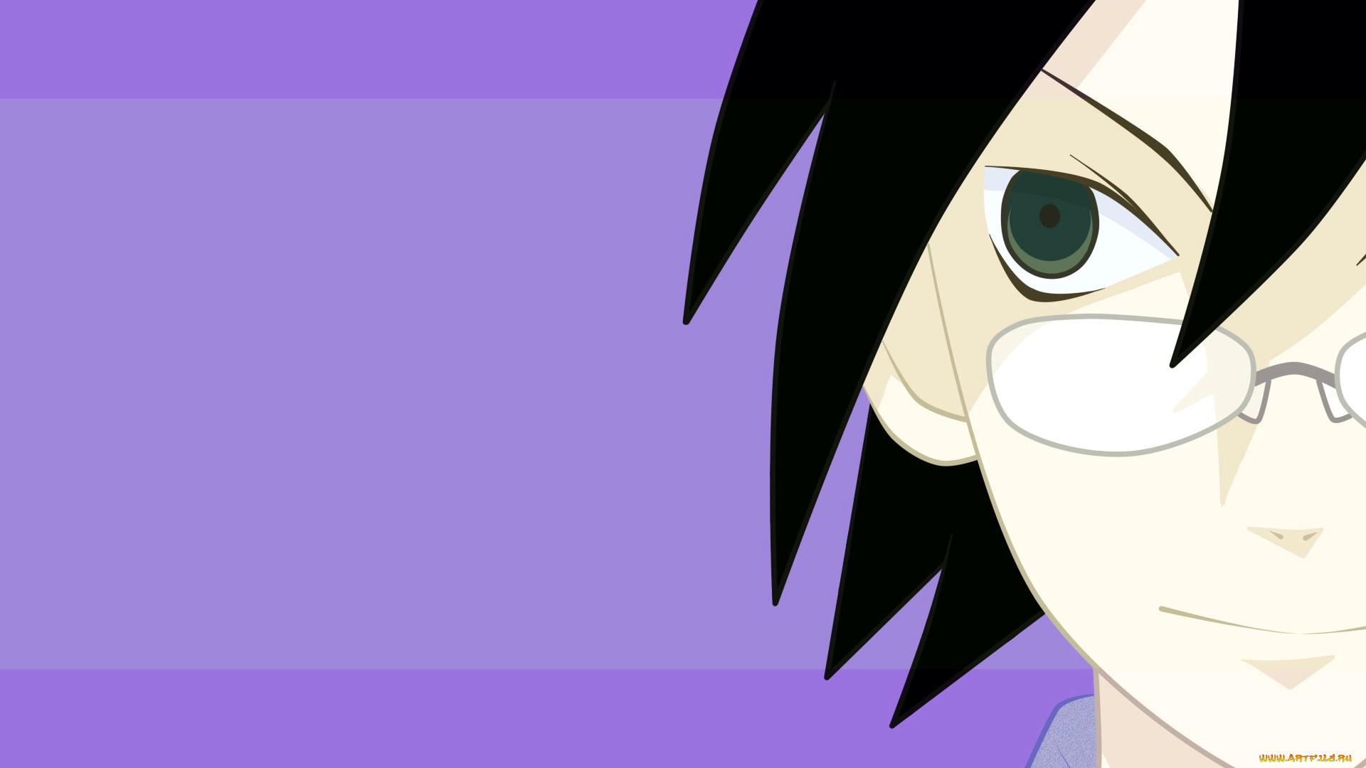 аниме, sayonara, zetsubo, sensei, парень, лицо, очки