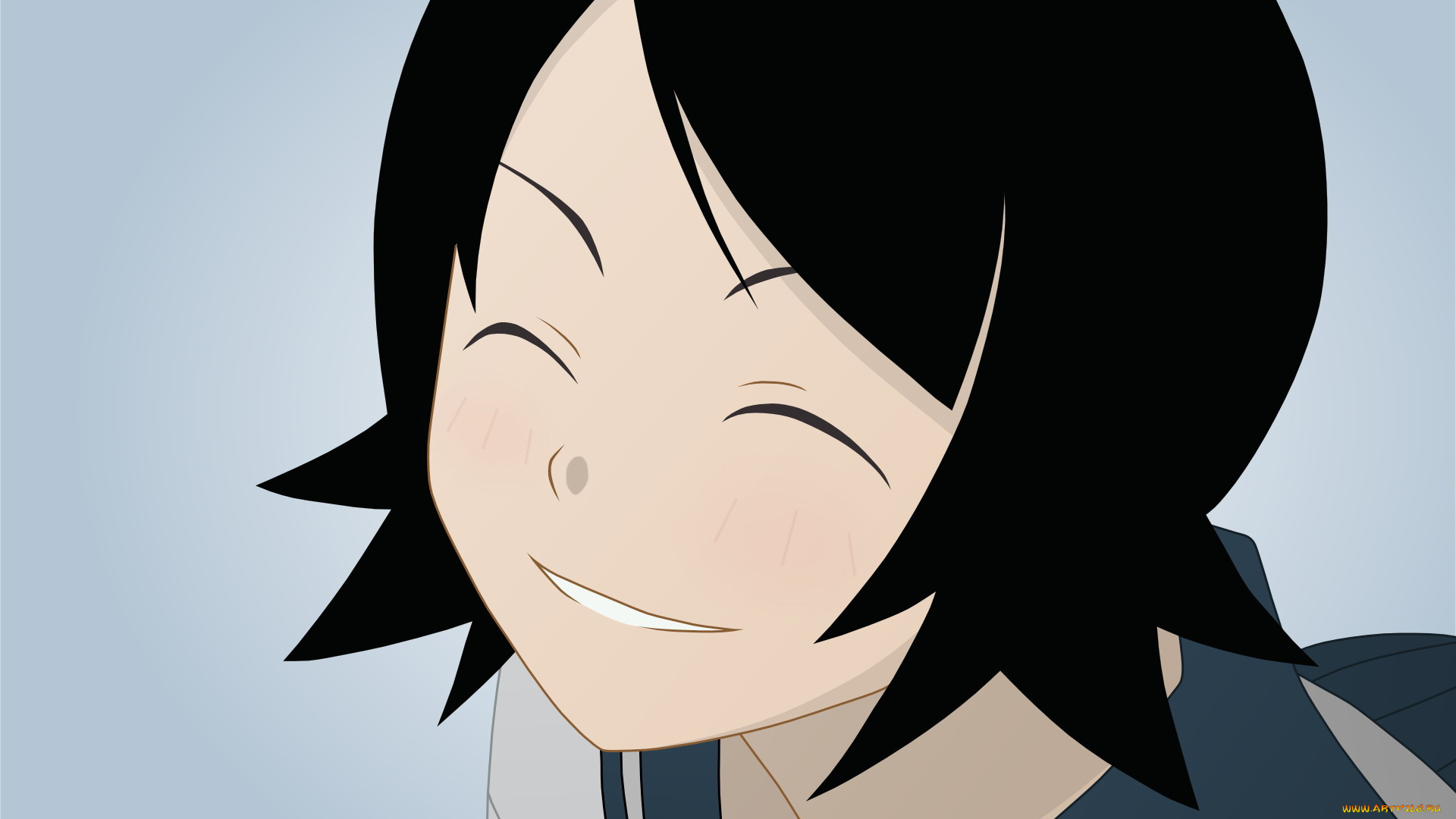 аниме, sayonara, zetsubo, sensei, улыбка, лицо, девочка