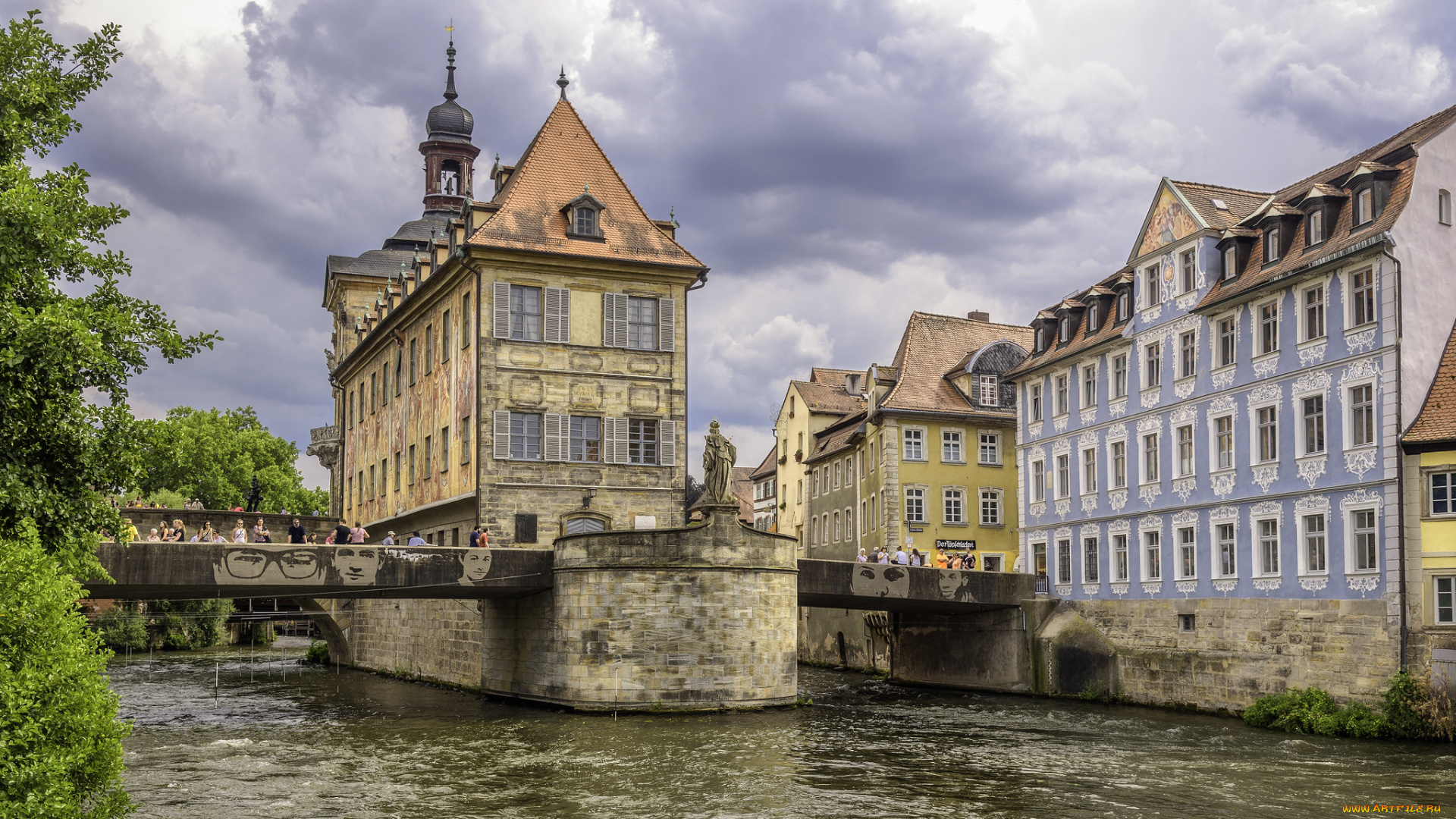 bamberg, города, -, панорамы, простор
