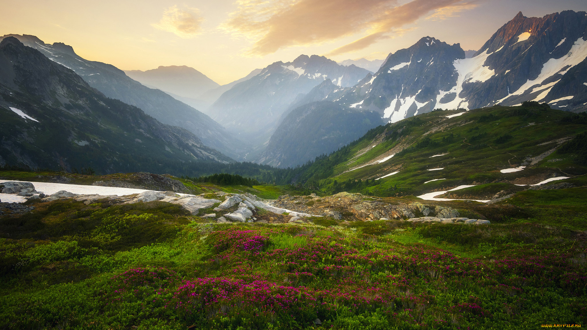 природа, горы, простор