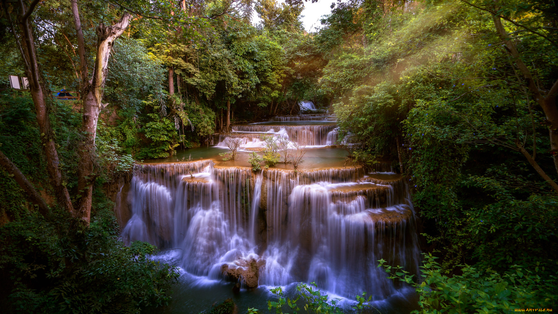 природа, водопады, простор