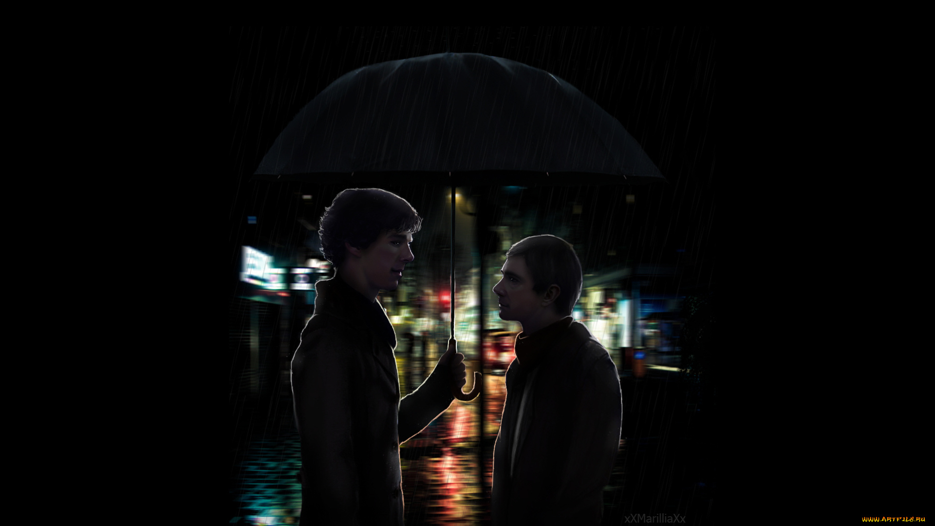 рисованное, кино, sherlock, bbc