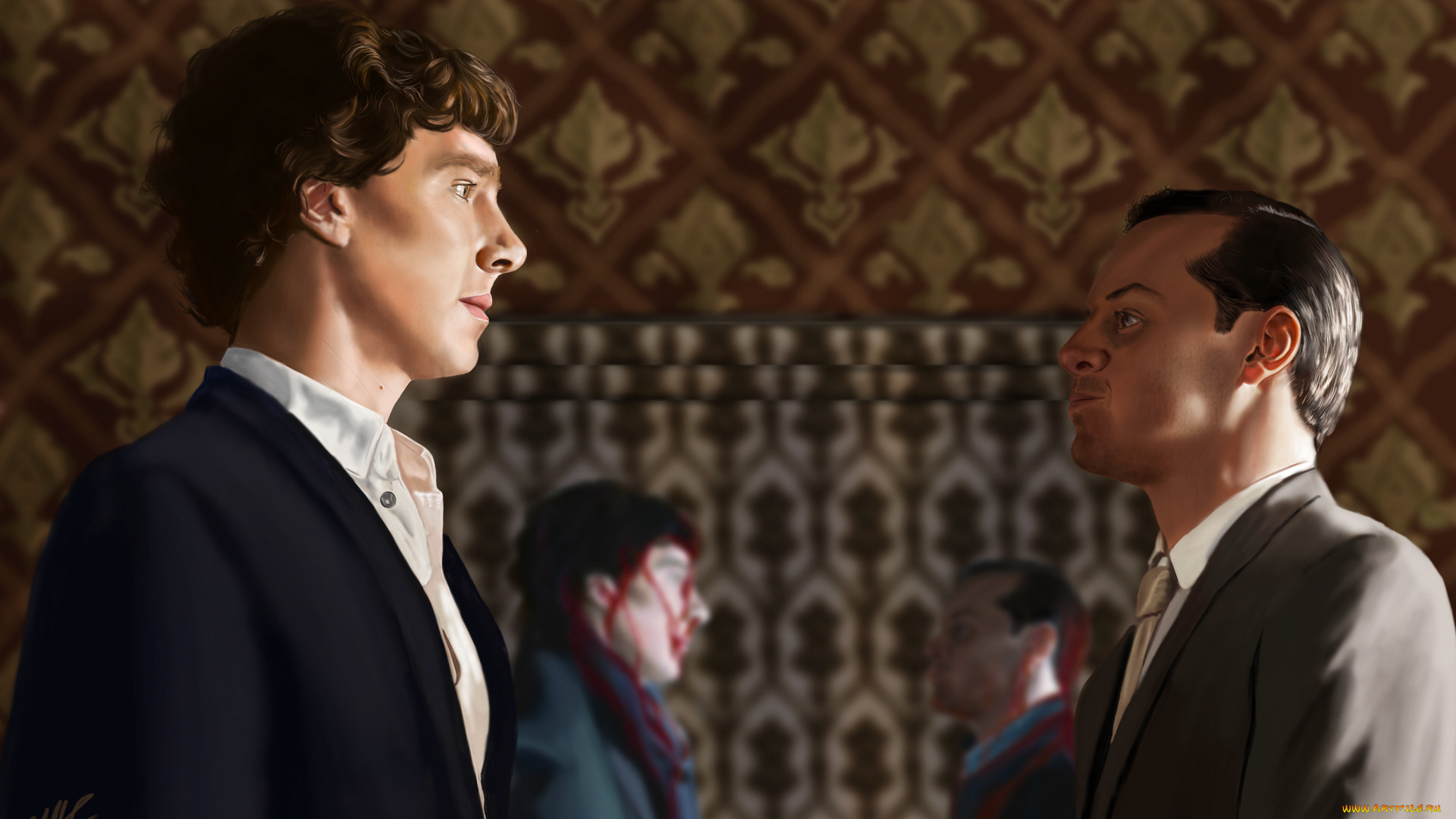 рисованное, кино, sherlock, bbc