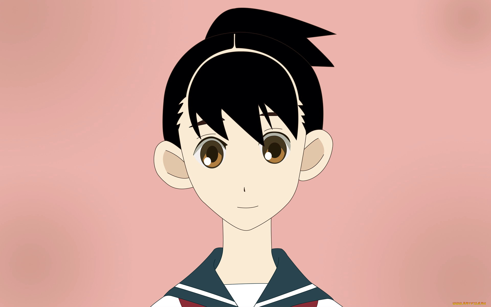 аниме, sayonara, zetsubo, sensei, лицо, девочка