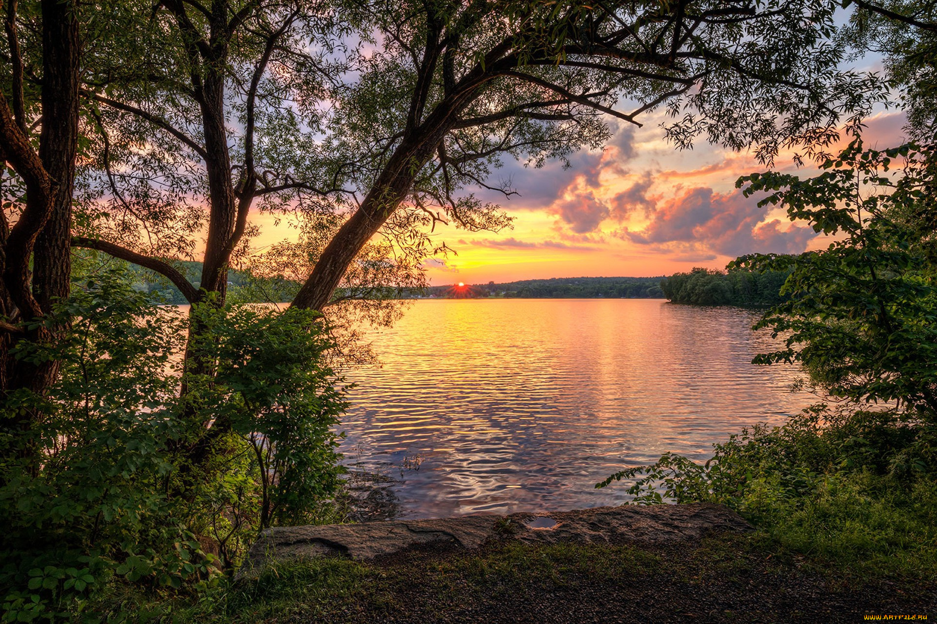 природа, реки, озера, простор