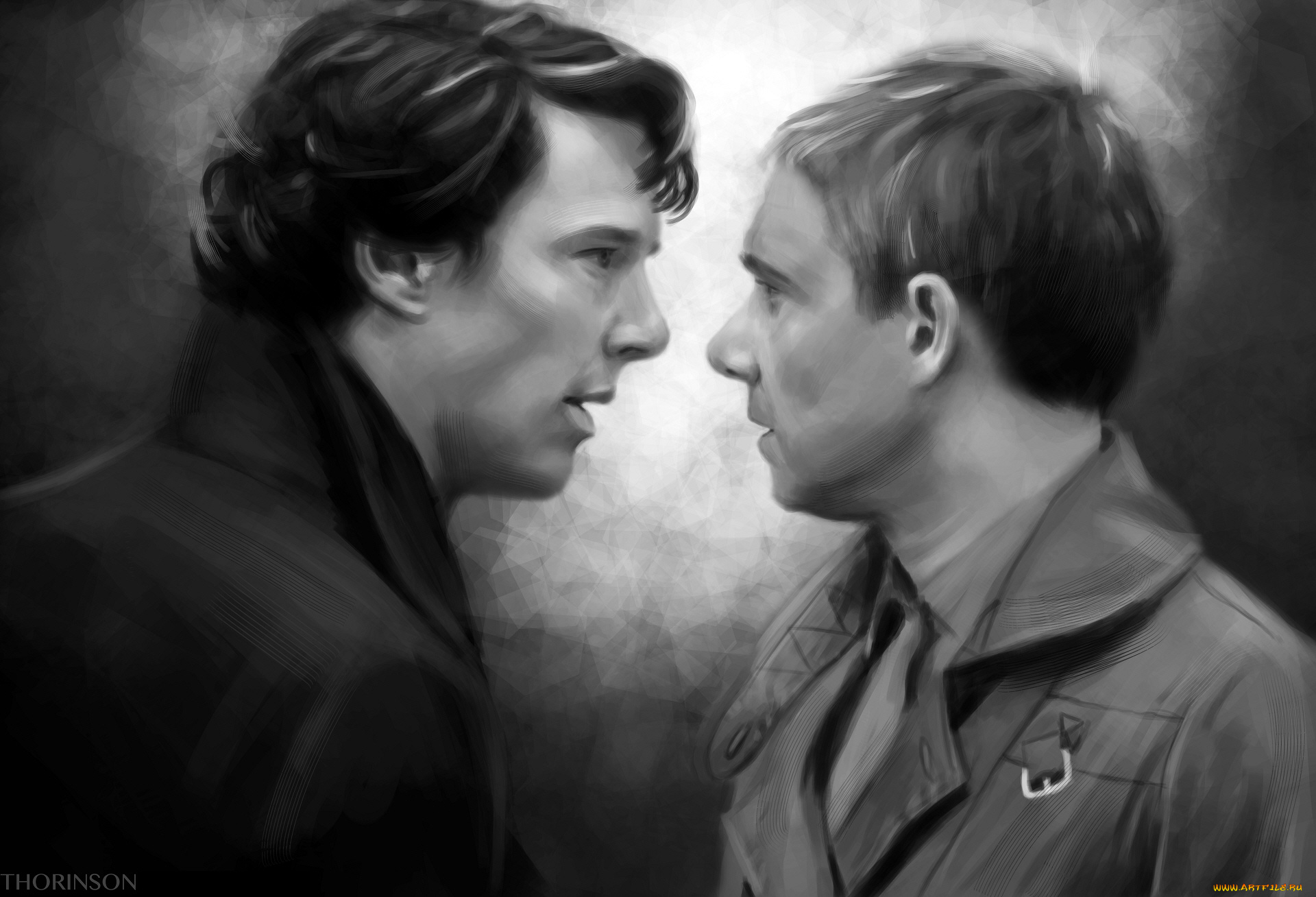 рисованное, кино, sherlock, bbc