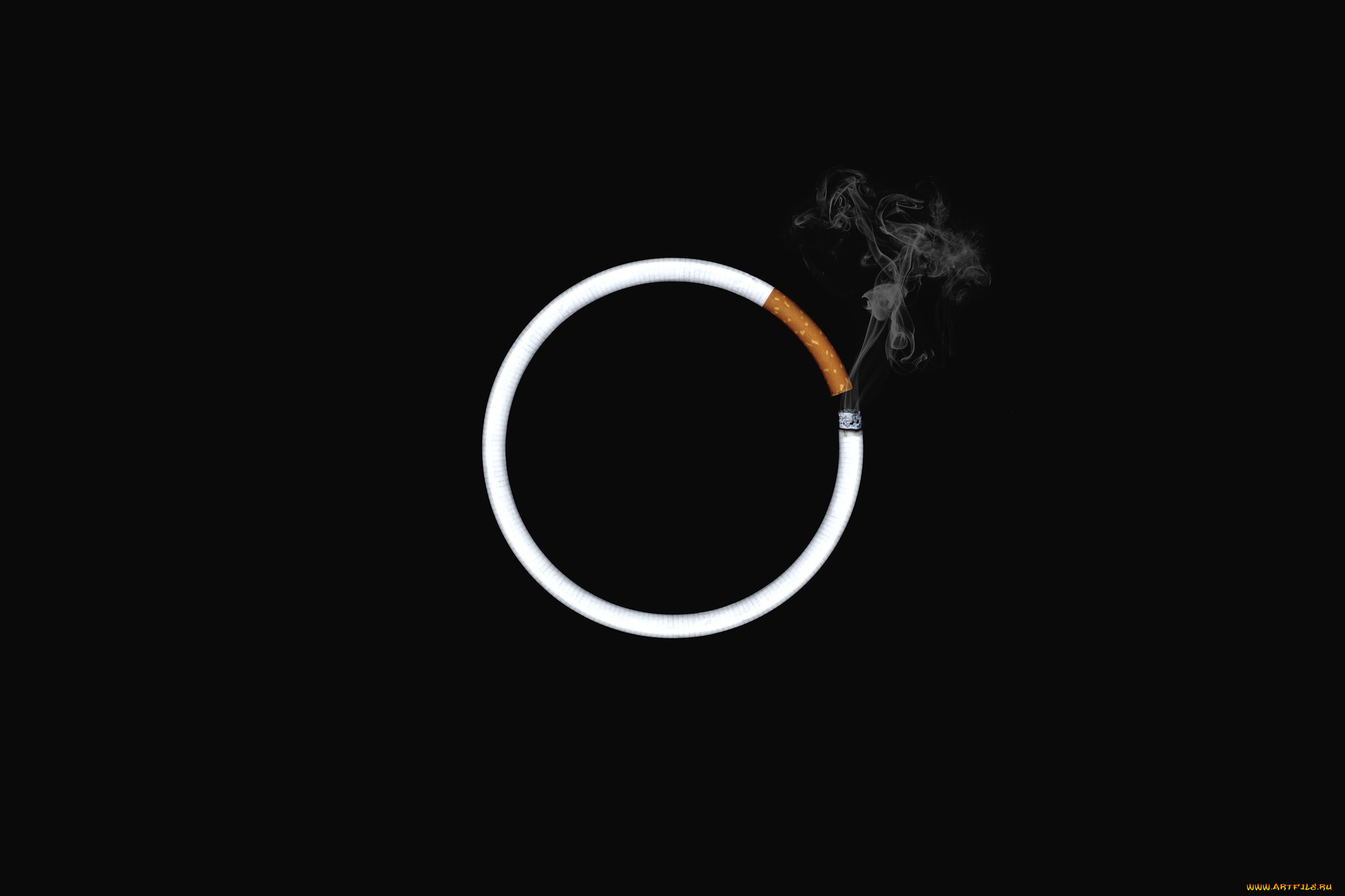 рисованное, минимализм, сигарета