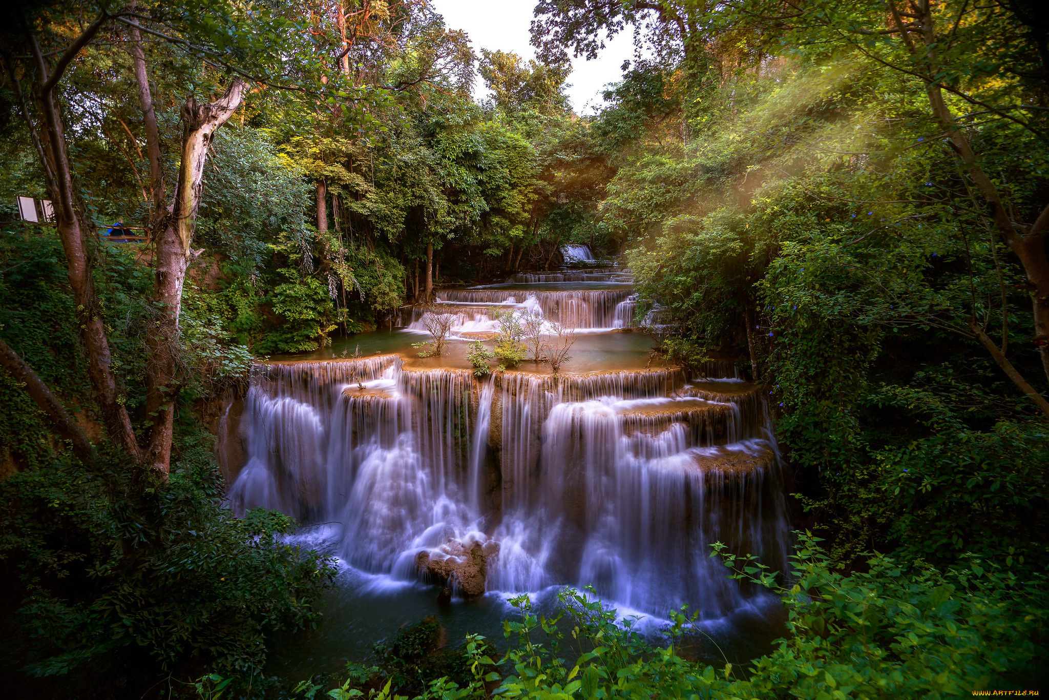 природа, водопады, простор