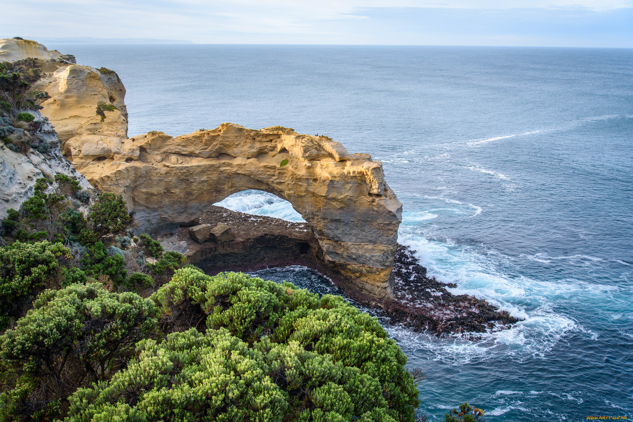 природа, побережье, простор