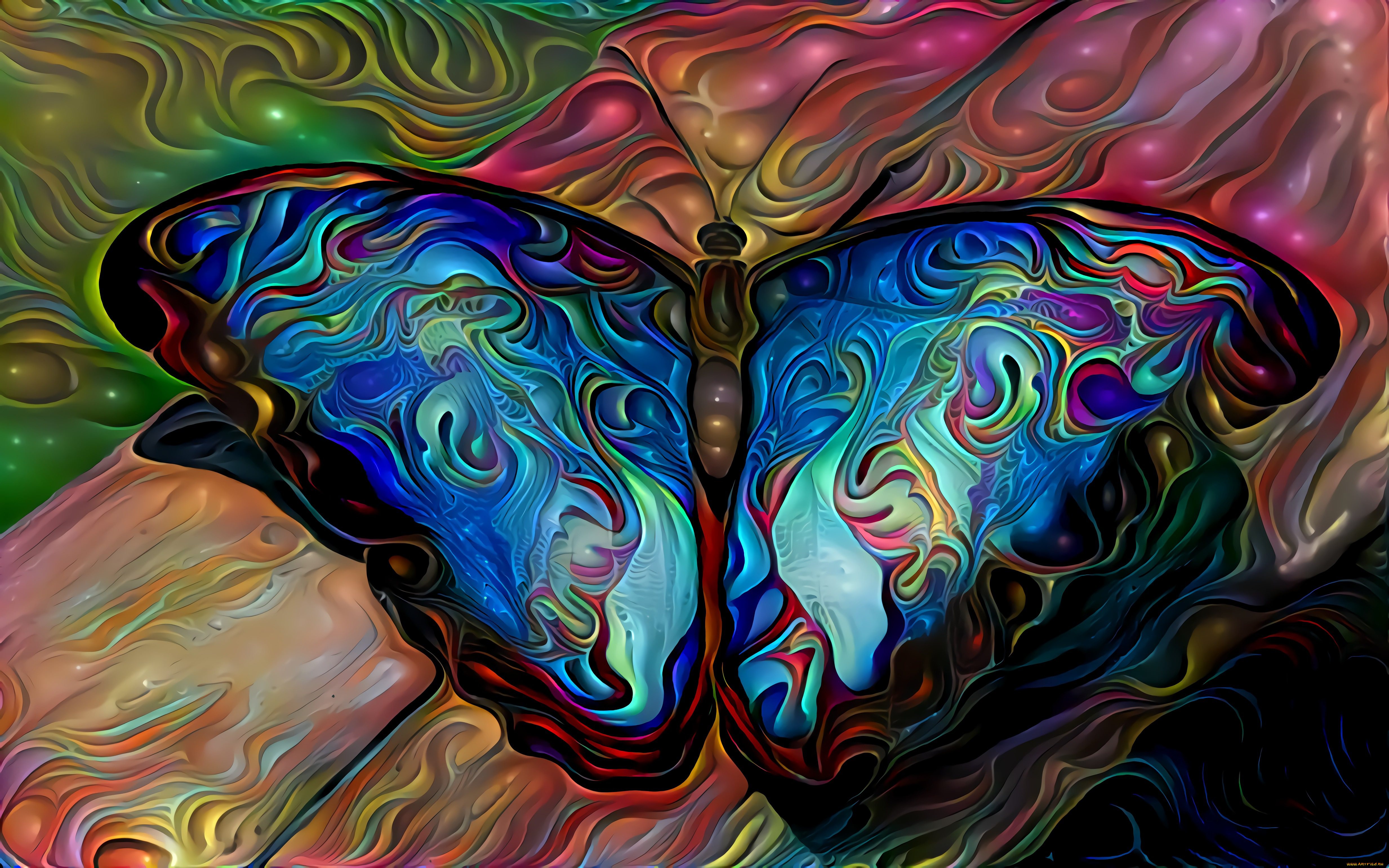 разное, компьютерный, дизайн, бабочка