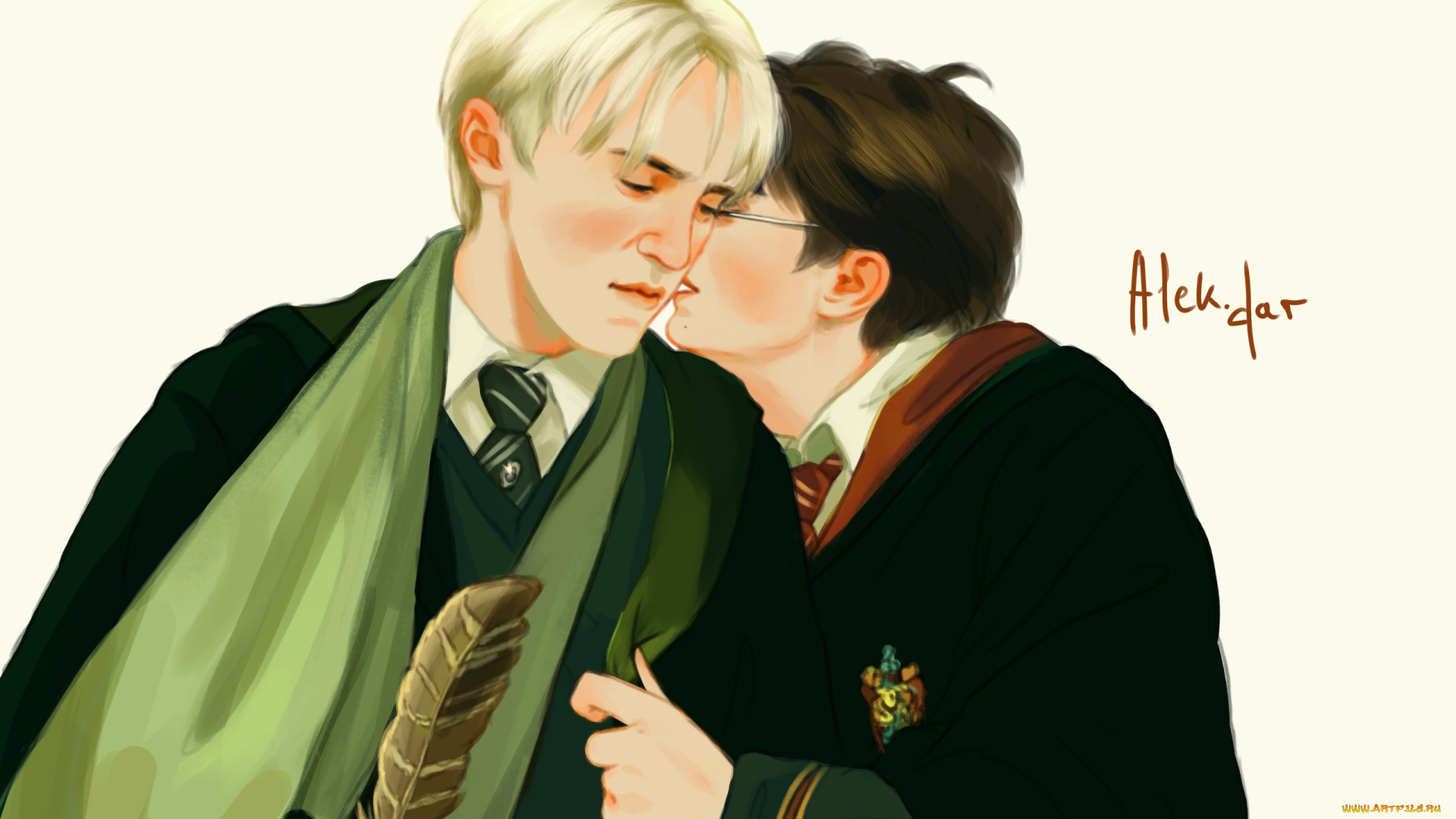 рисованное, кино, , мультфильмы, драко, малфой, гарри, поттер, перо