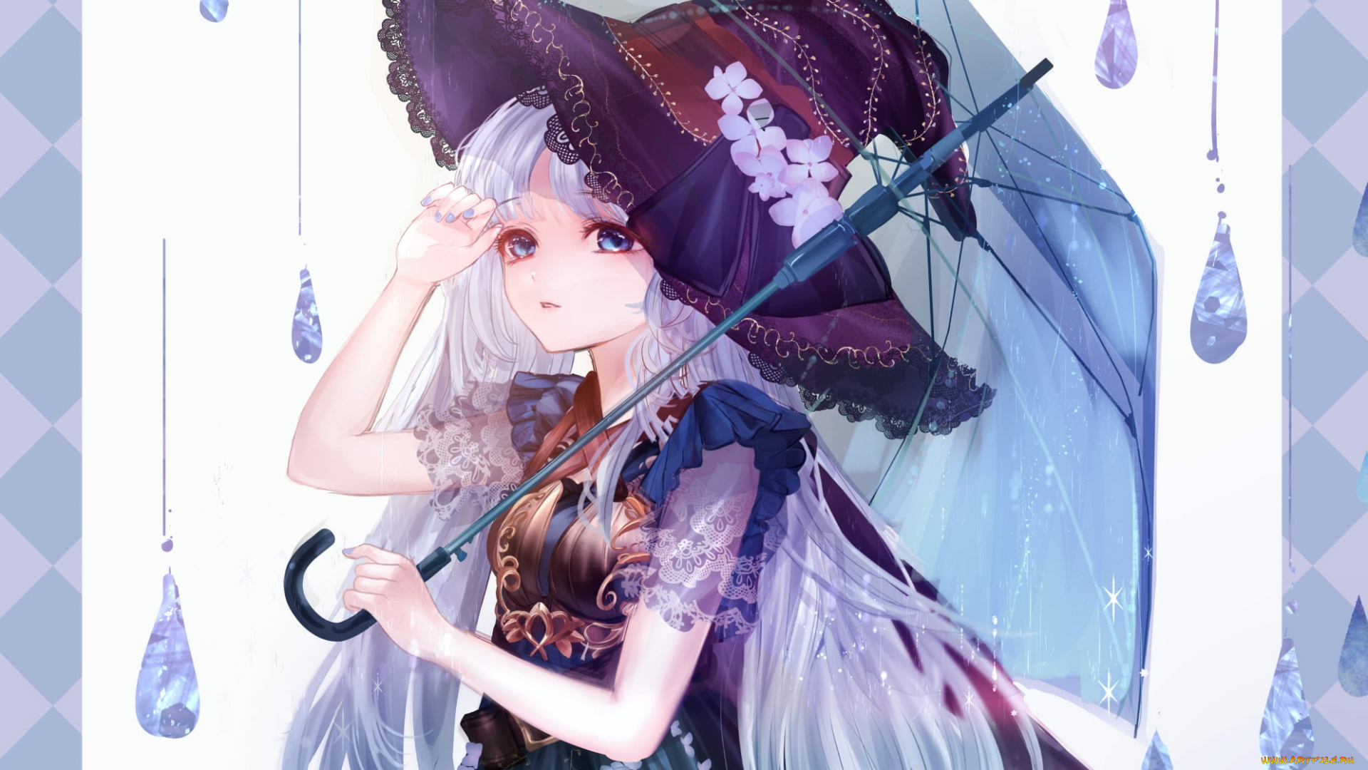 аниме, магия, , колдовство, , halloween, девушка