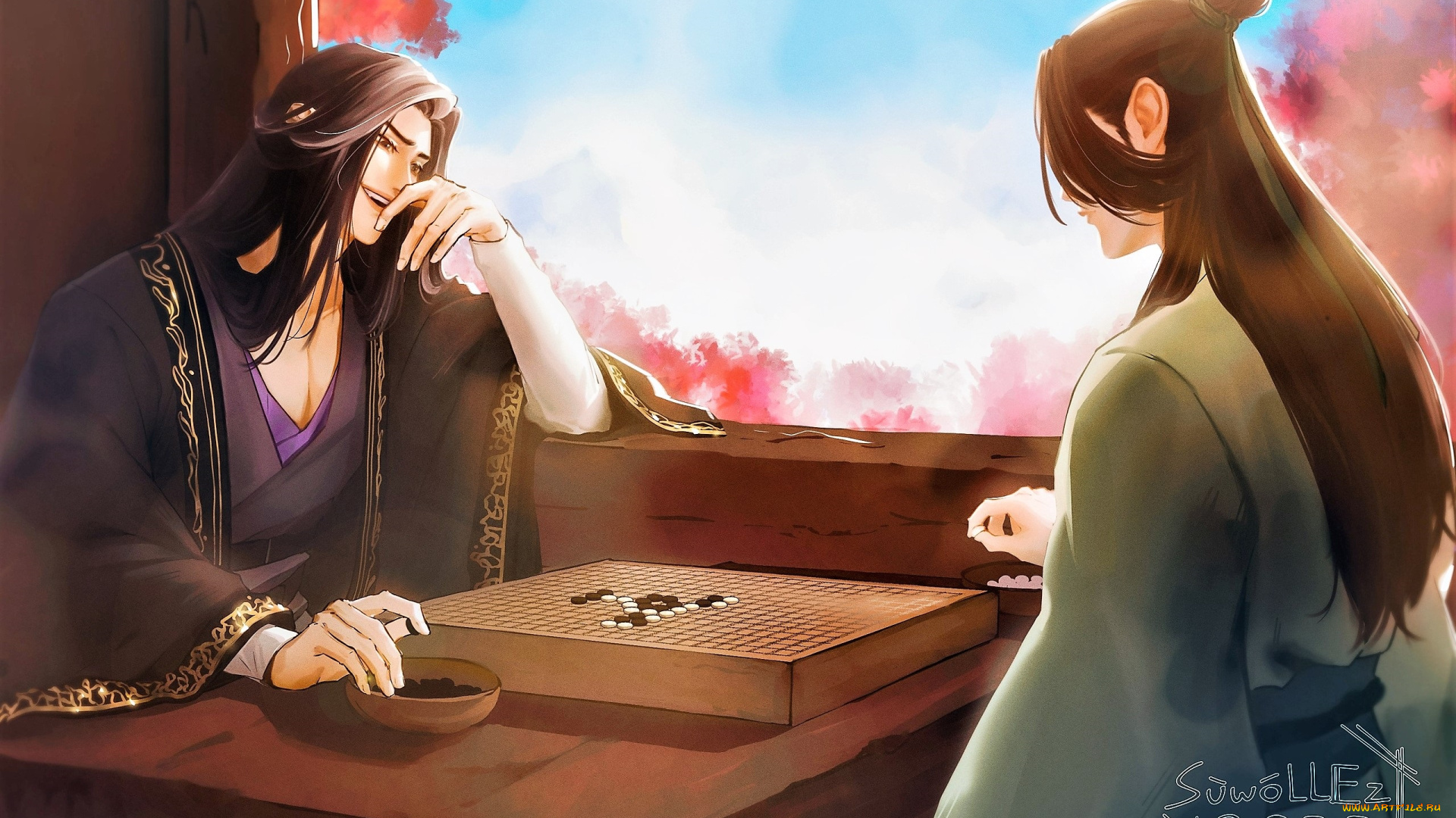 аниме, thousand, autumns, заклинатели, игра, окно