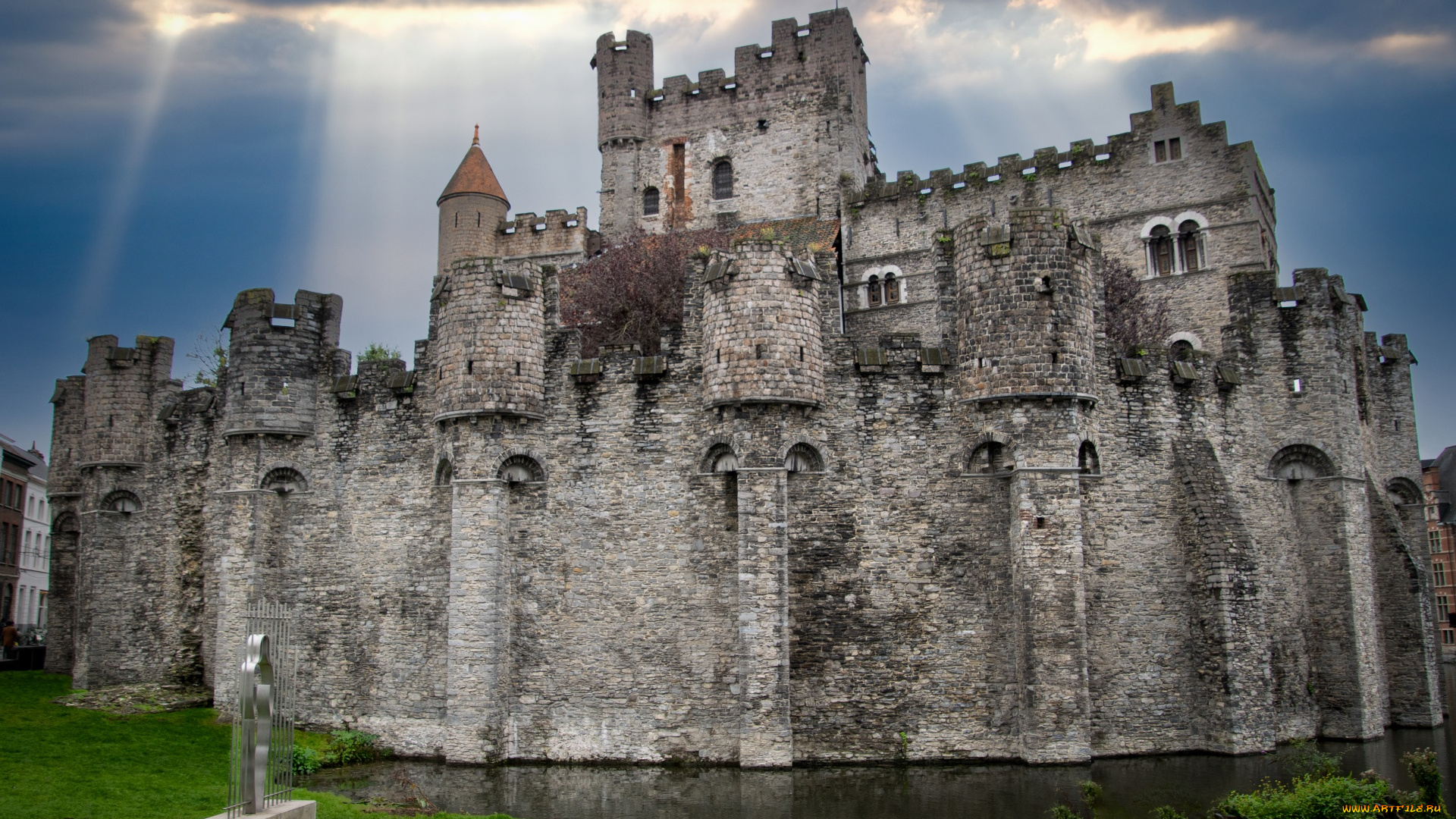 gravensteen, castle, belgium, города, замки, бельгии, gravensteen, castle