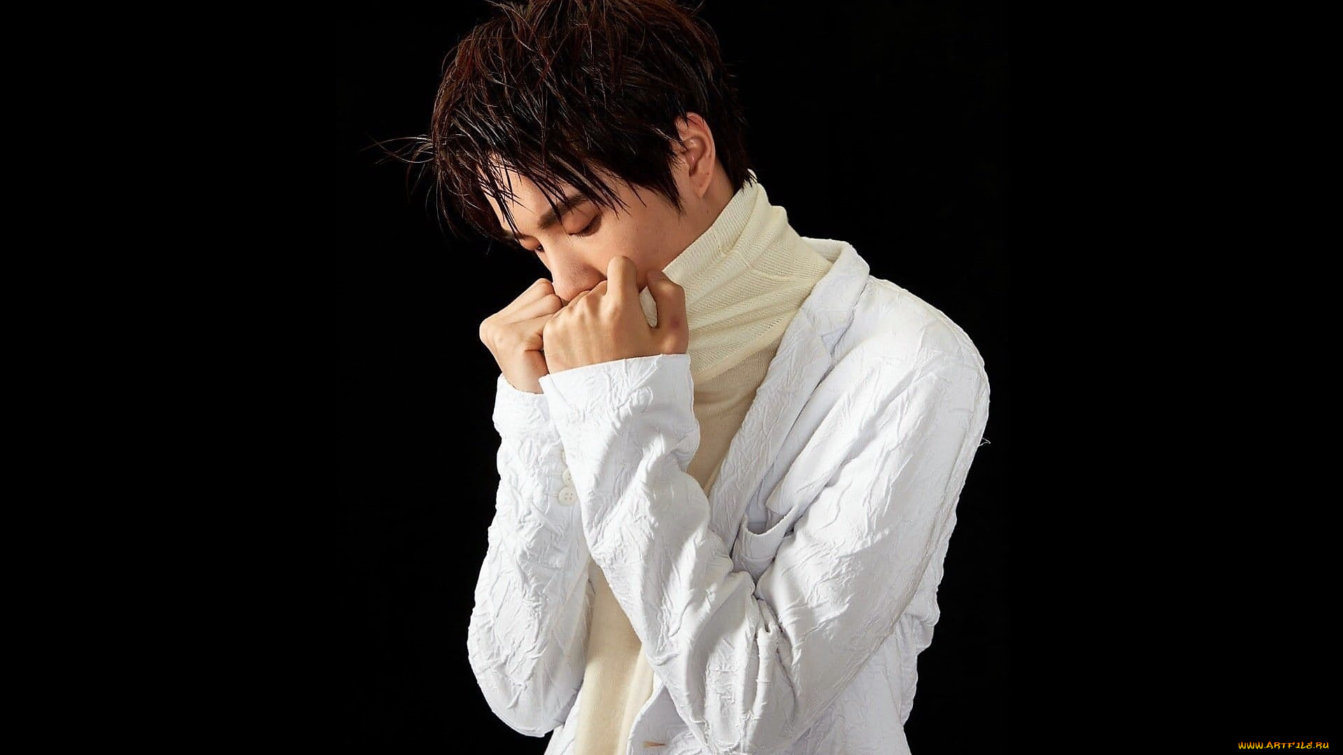 мужчины, wang, yi, bo, актер, певец, пиджак, свитер