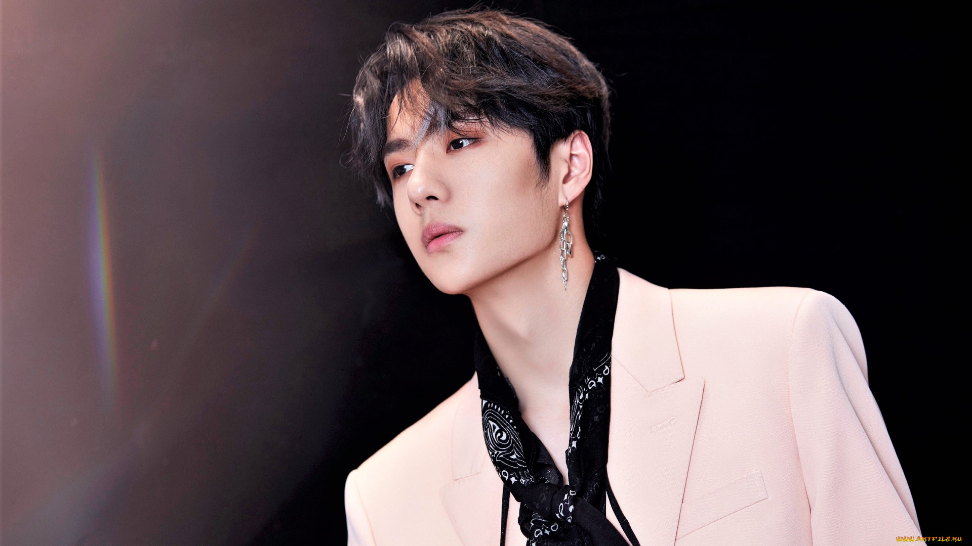 мужчины, wang, yi, bo, актер, певец, пиджак, галстук