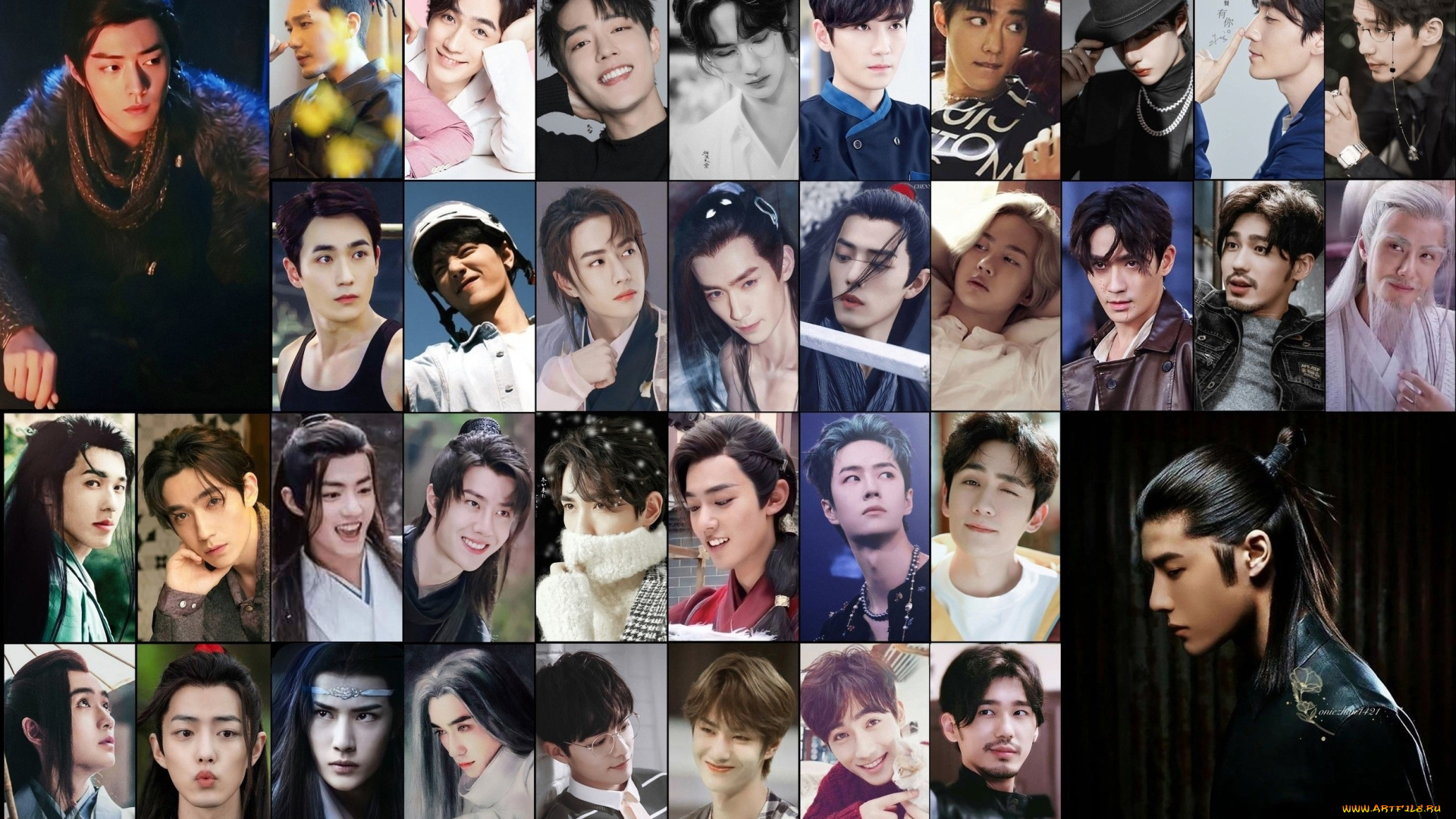 разное, компьютерный, дизайн, коллаж, актеры, лица