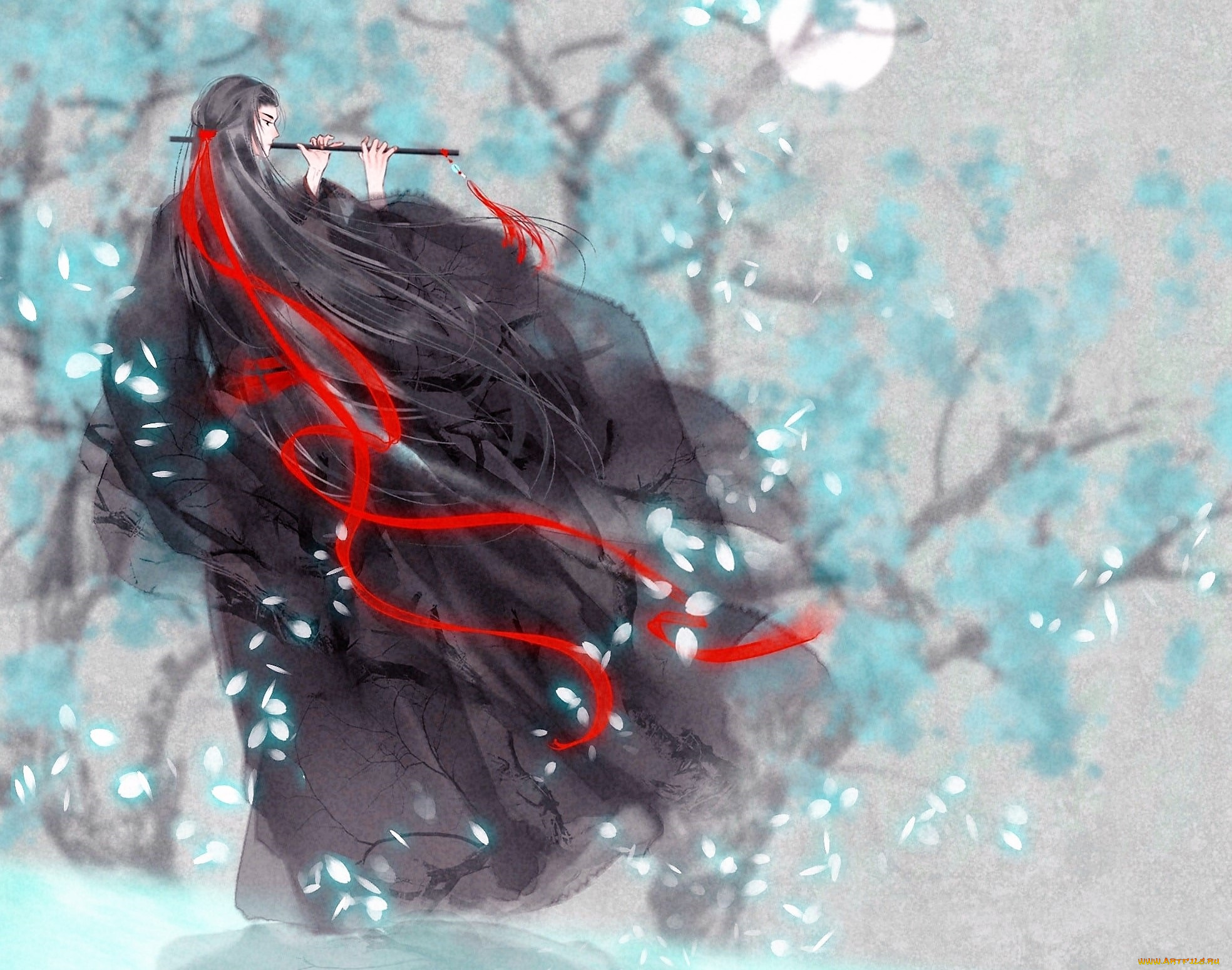 аниме, mo, dao, zu, shi, вэй, усянь, флейта