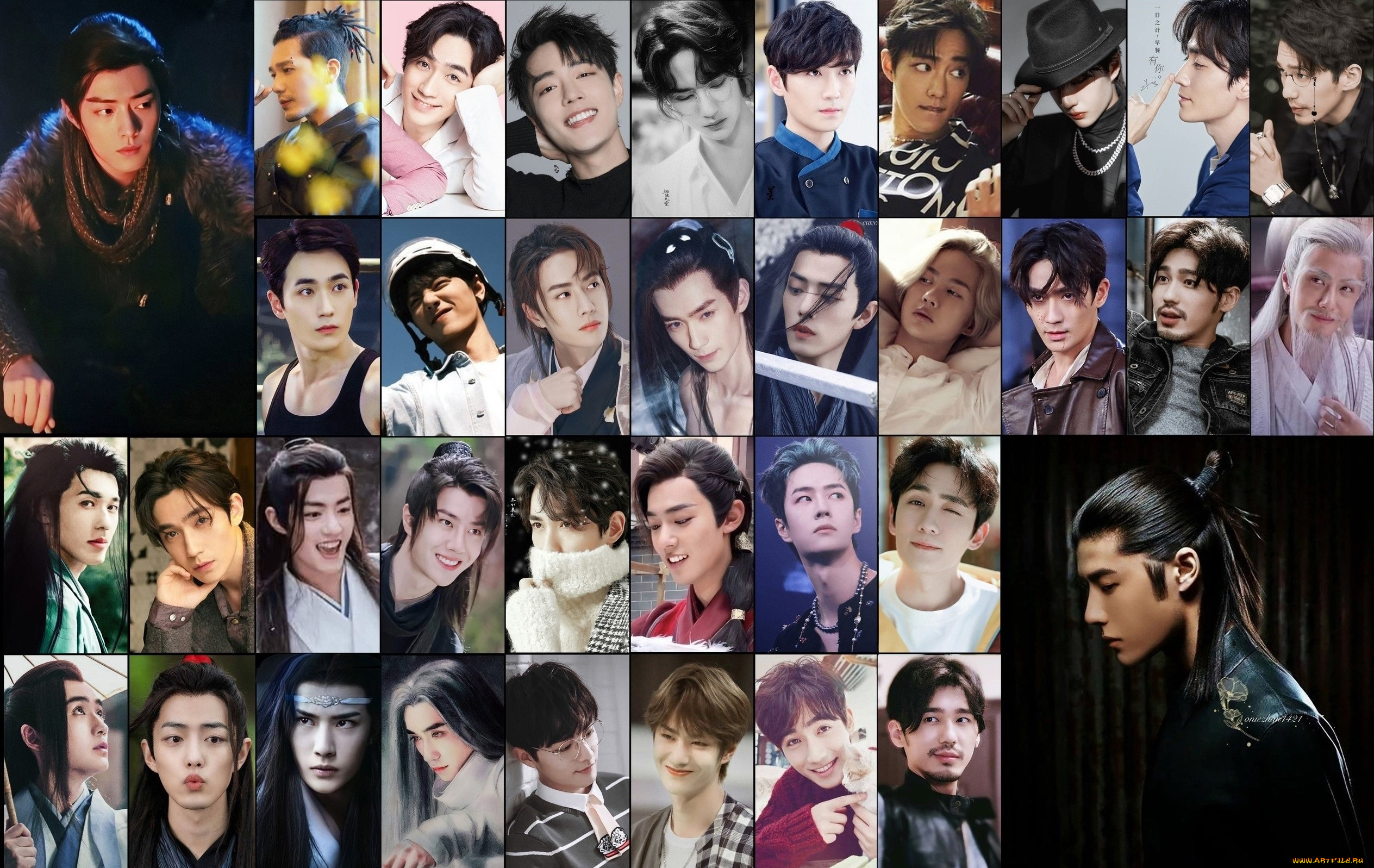 разное, компьютерный, дизайн, коллаж, актеры, лица