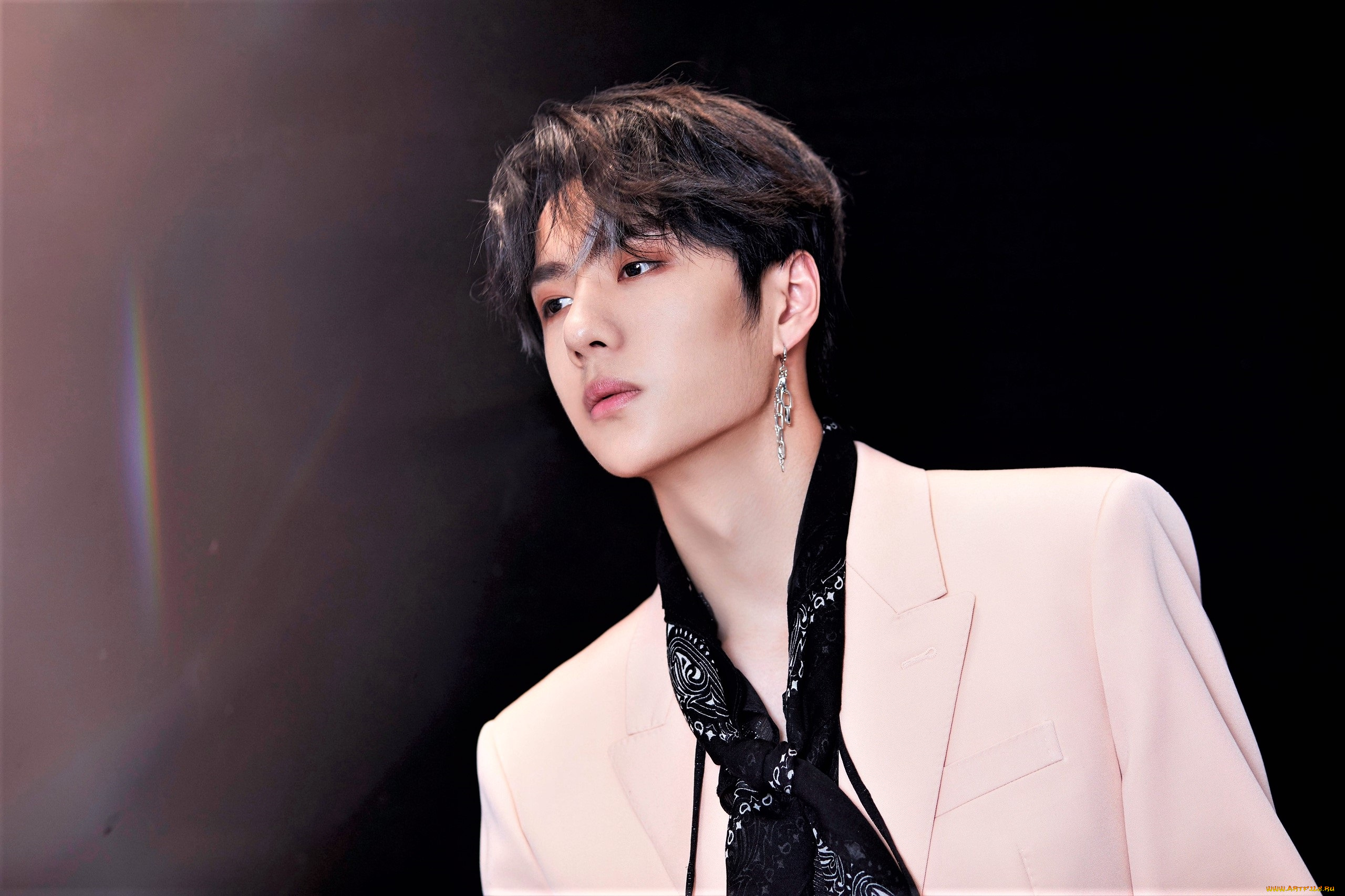 мужчины, wang, yi, bo, актер, певец, пиджак, галстук