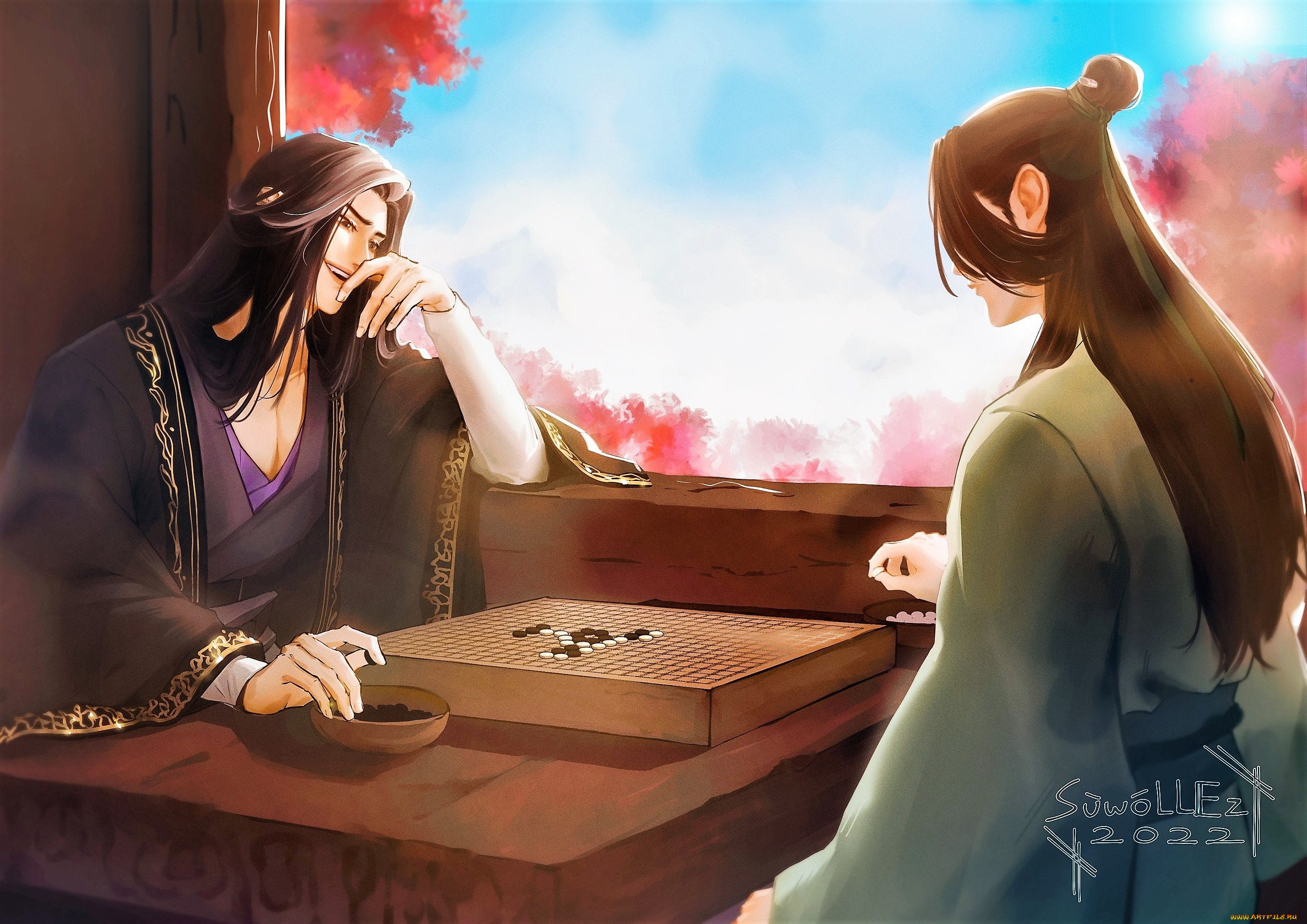 аниме, thousand, autumns, заклинатели, игра, окно