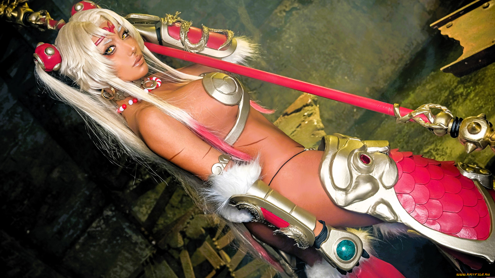 девушки, nonsummerjack, образ, косплей, наряд, костюм, оружие