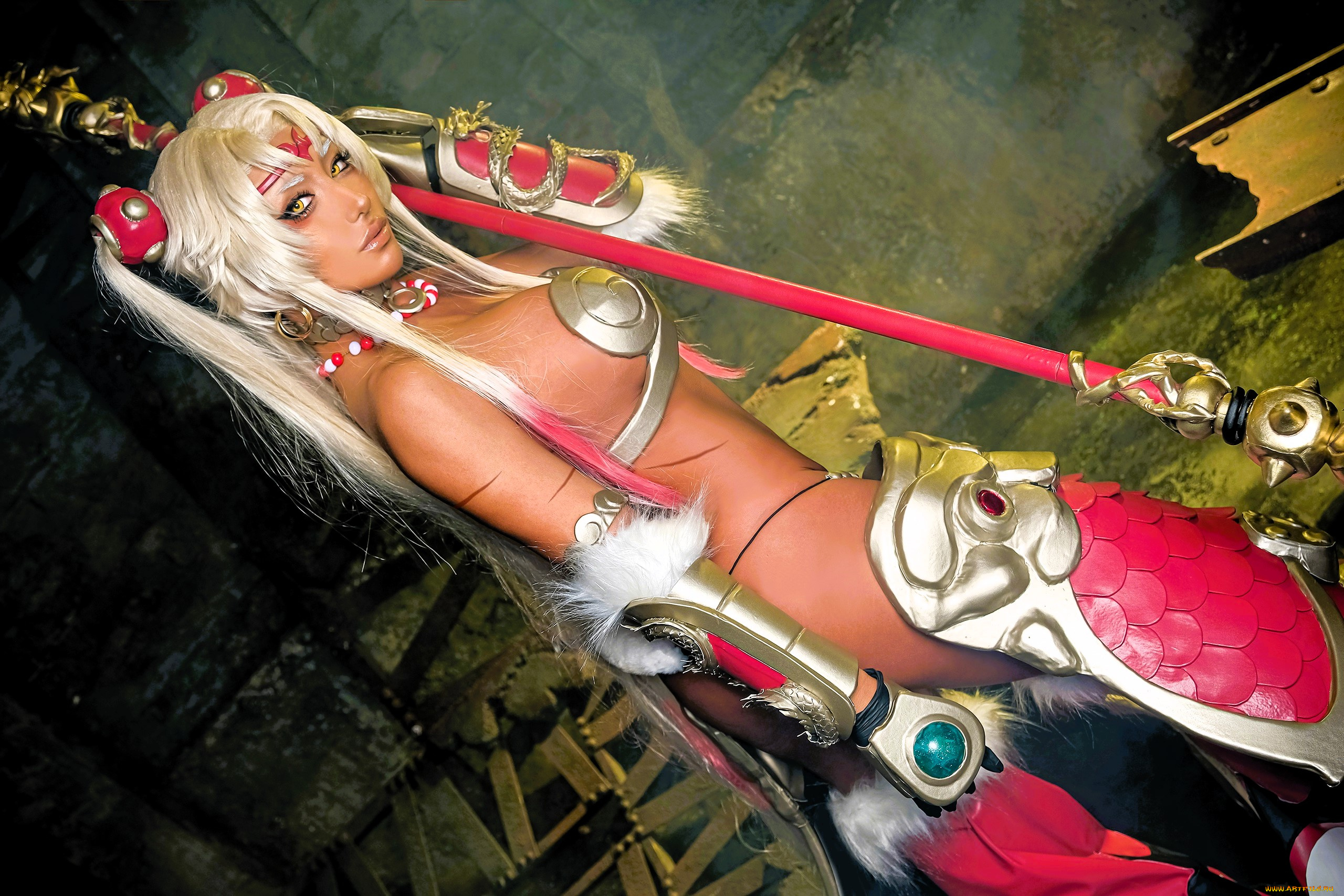 девушки, nonsummerjack, образ, косплей, наряд, костюм, оружие