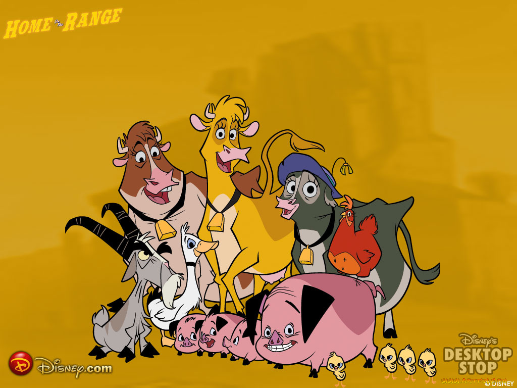 мультфильмы, home, on, the, range