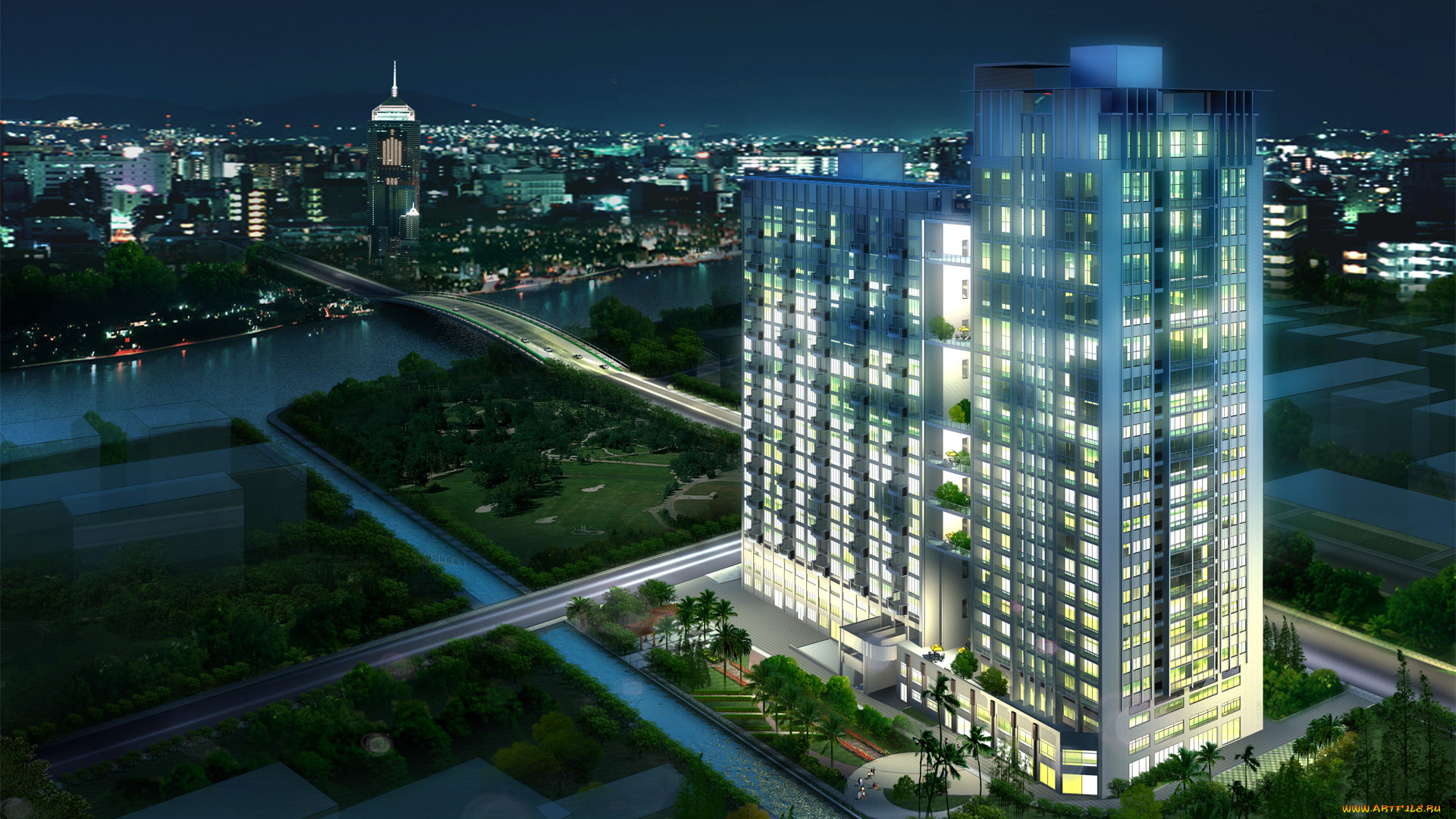 3д, графика, architecture, архитектура