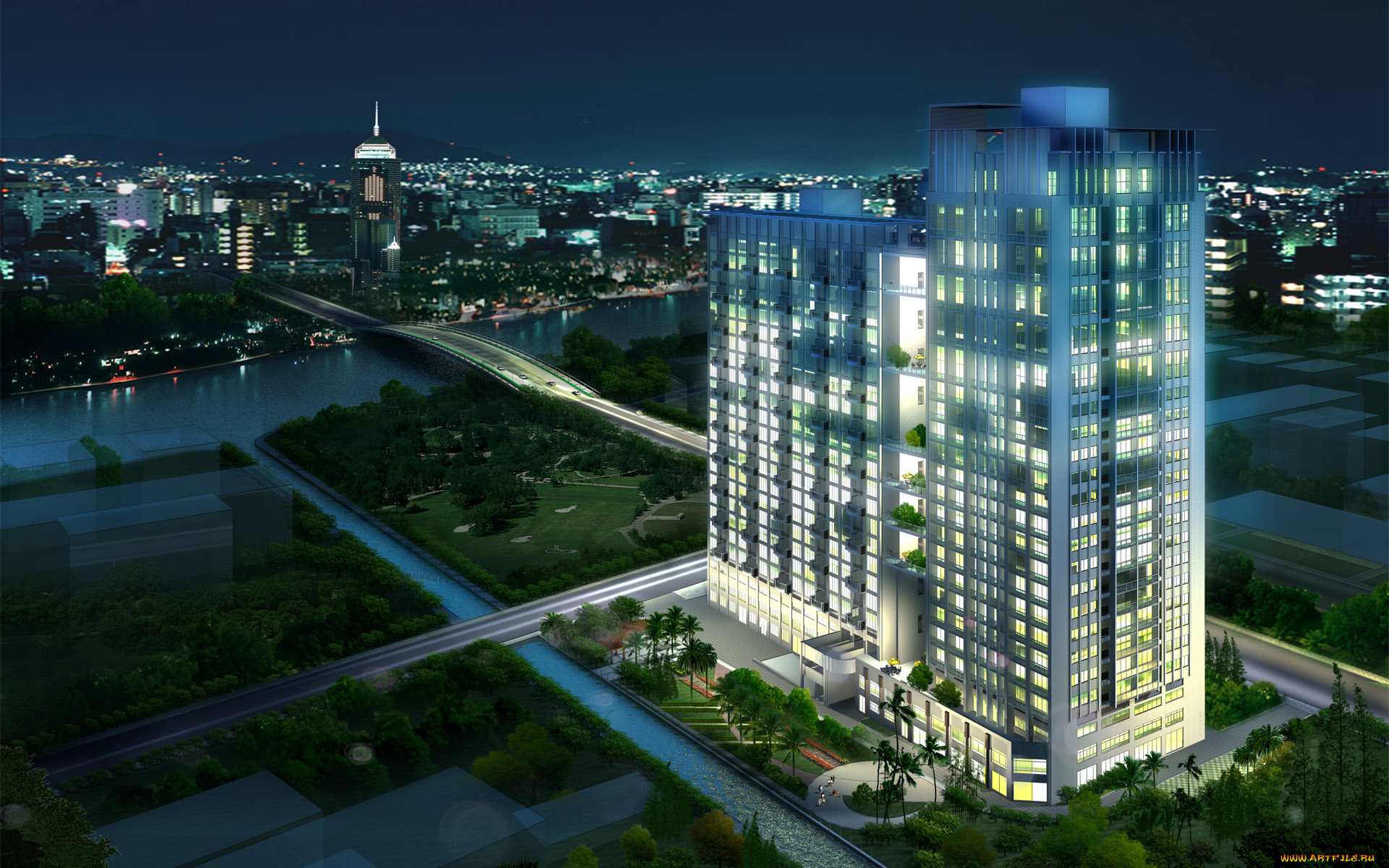 3д, графика, architecture, архитектура