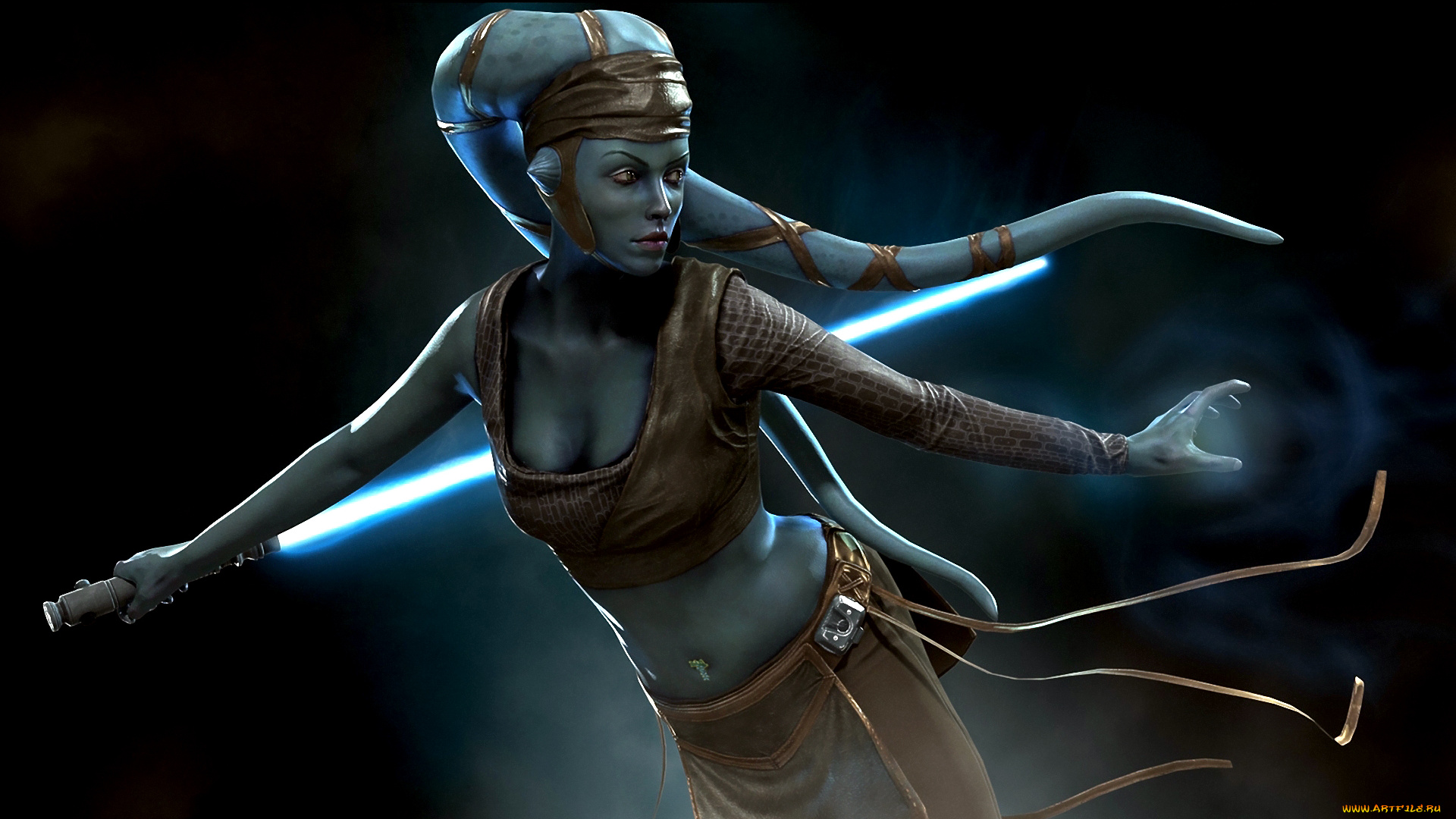 aayla, secura, 3д, графика, fantasy, фантазия, star, wars, звёздные, войны, vincent, joyau