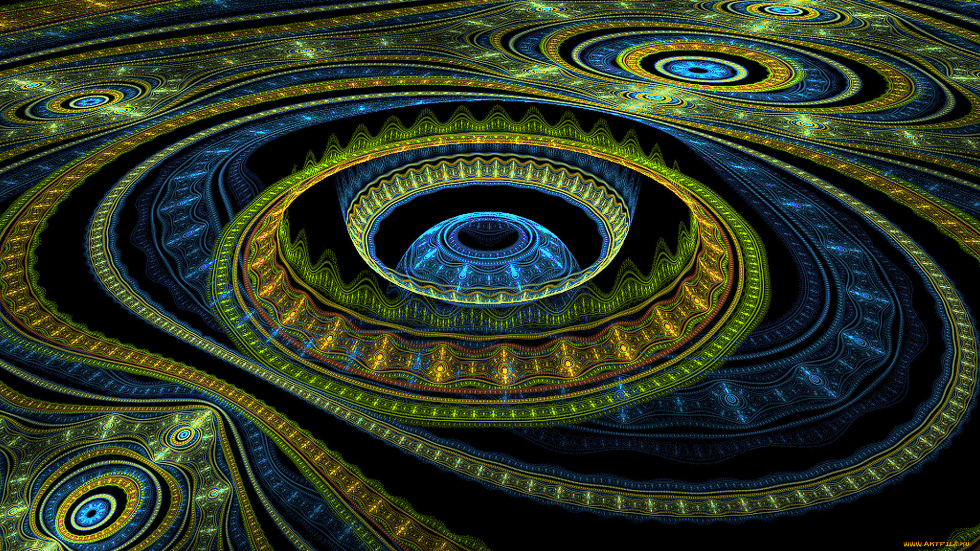 3д, графика, fractal, фракталы, тёмный, фрактал, узор