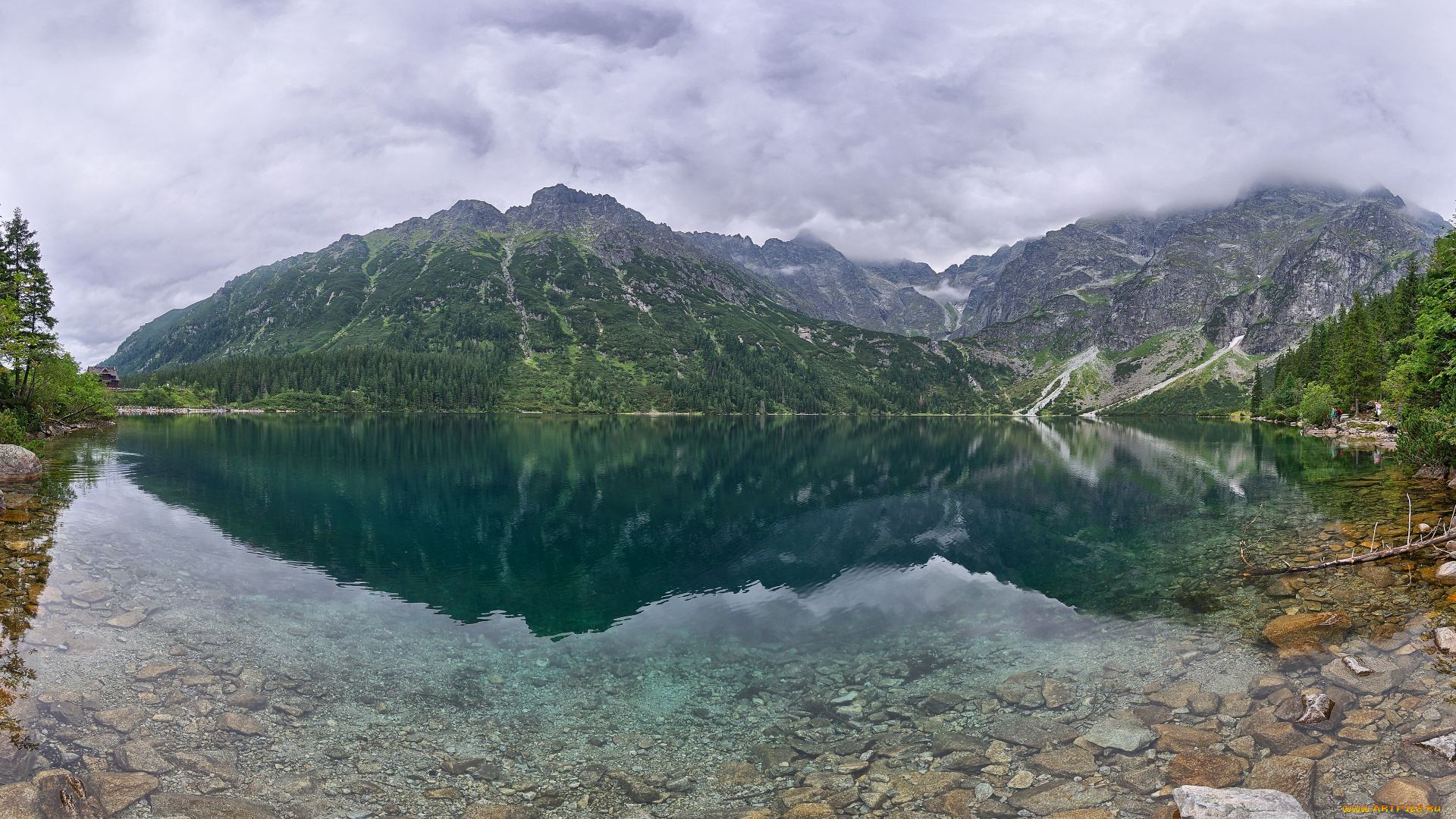 marine, eye, lake, tatra, mountains, poland, природа, реки, озера, отражение, озеро, польша, татры, горы, дно, камни, пейзаж