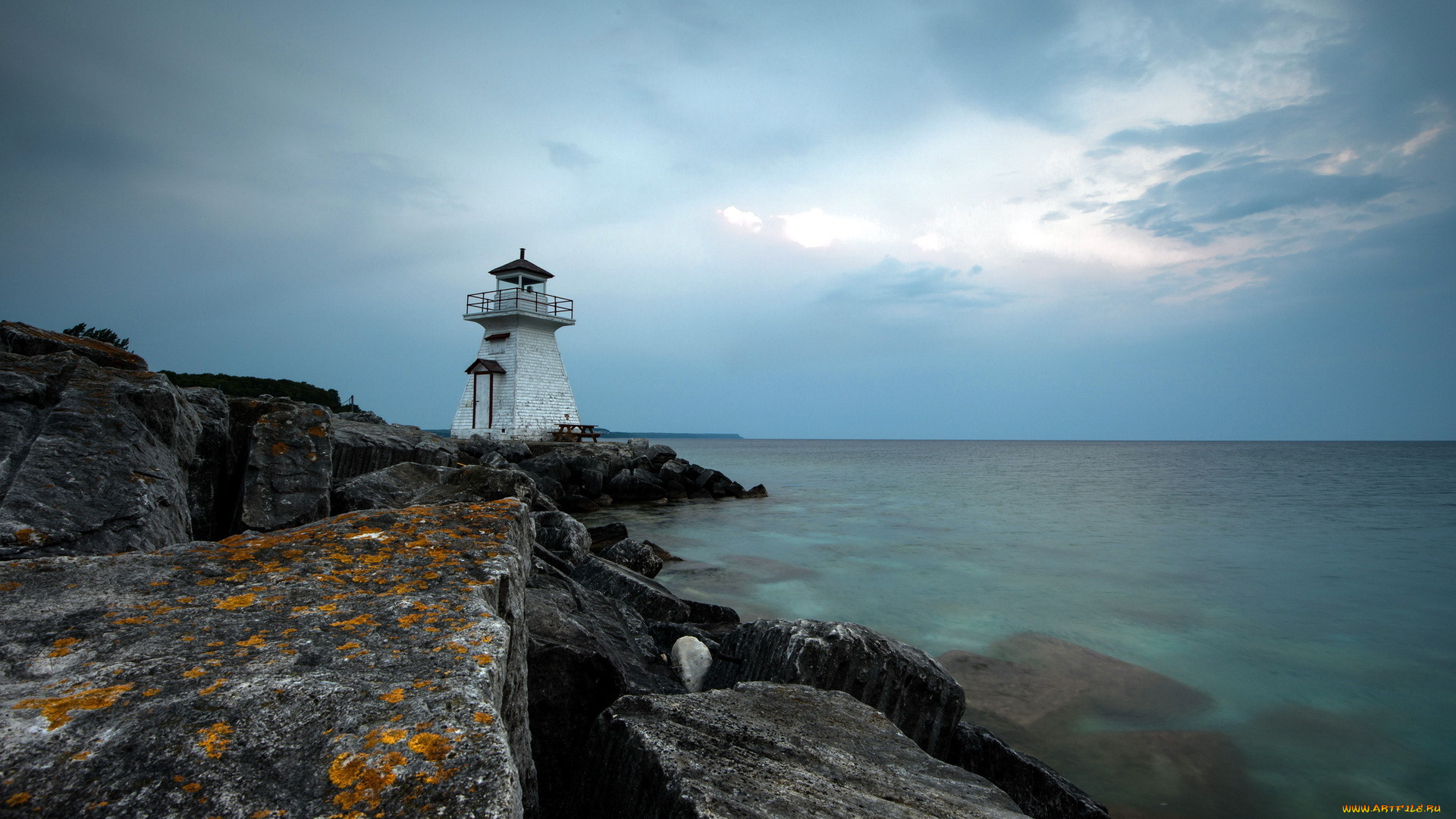 природа, маяки, камни, море