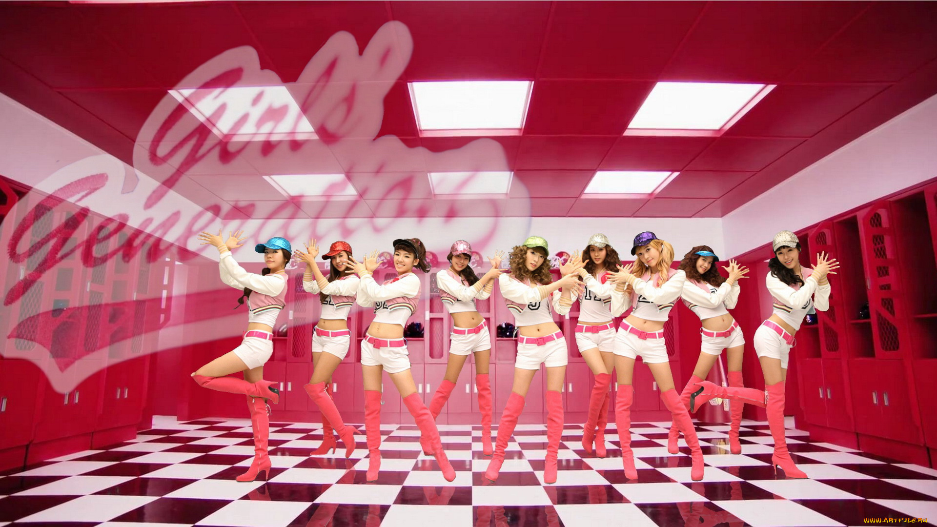 спорт, группы, поддержки, девушки