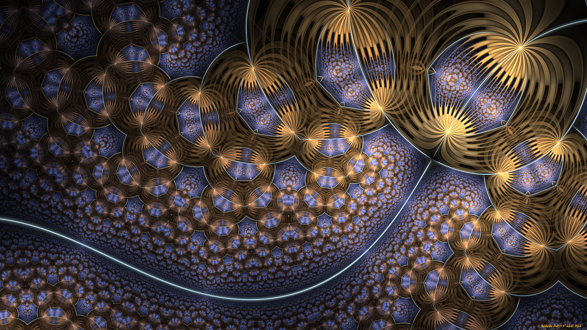 3д, графика, фракталы, , fractal, узор, цвета, фон